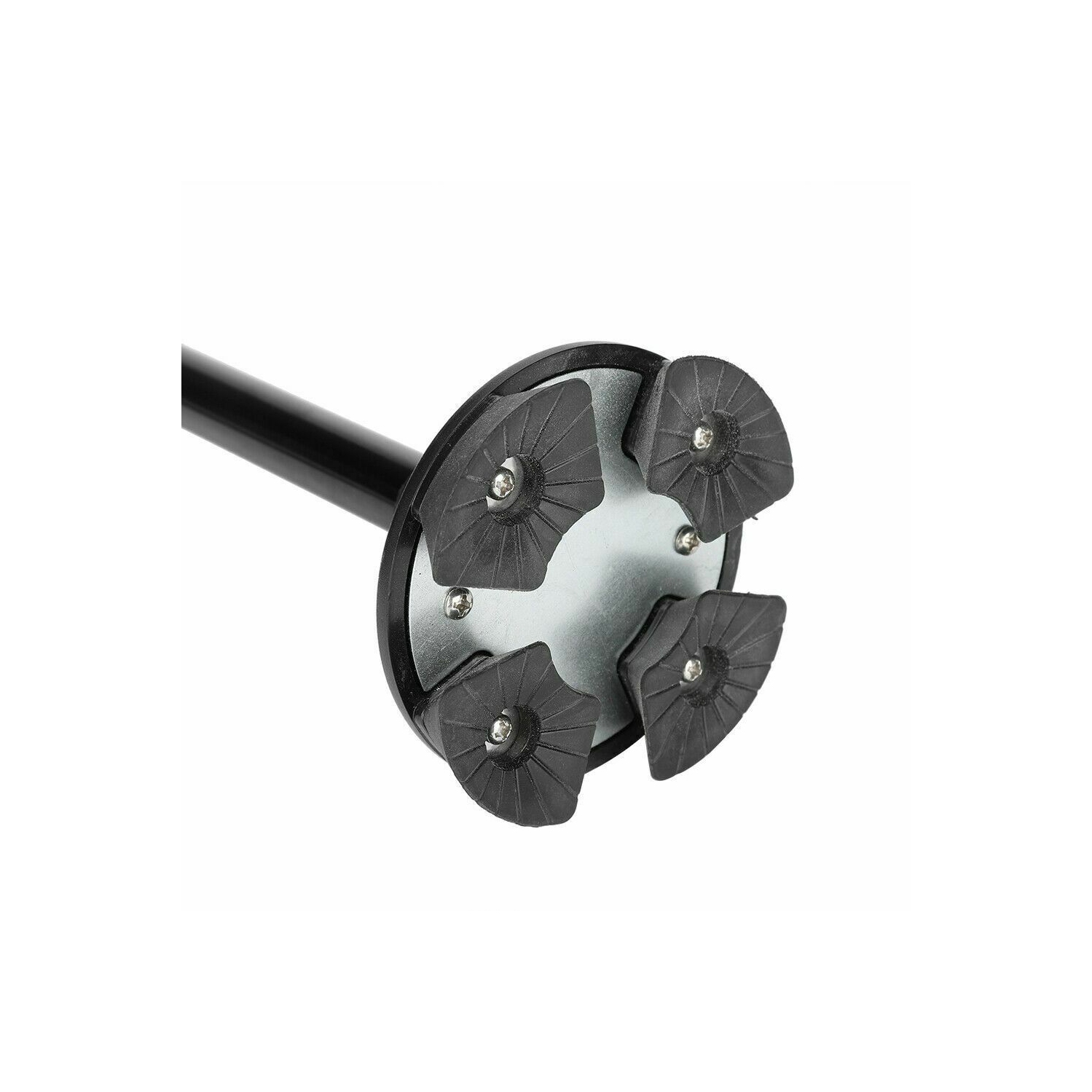 Walking Stick Cane Folding With Light LED Strap Handle Black Metal Adjustable CA