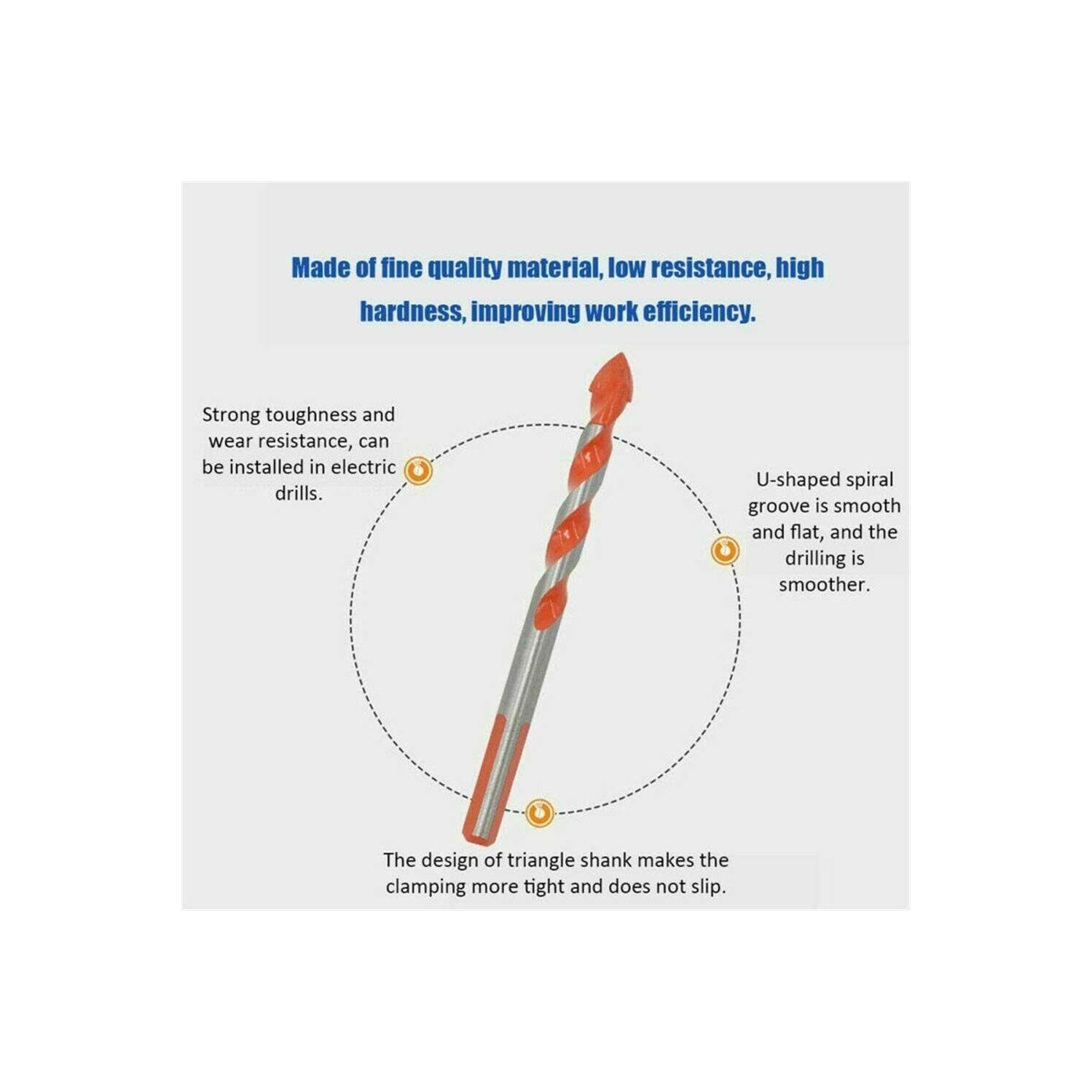 Ultimate Drill Bits Multifunctional 7PCS Set Ceramic Glass Punching Hole Working