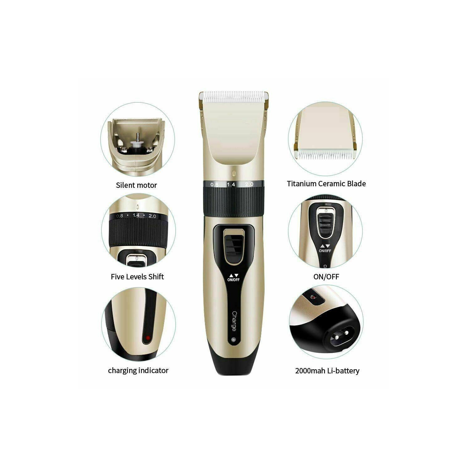 Tondeuse rechargeable pour poils d’animaux tondeuse compacte pour poils d’animaux