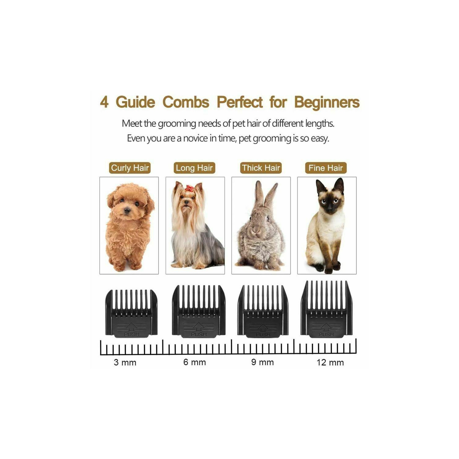 Tondeuse rechargeable pour poils d’animaux tondeuse compacte pour poils d’animaux