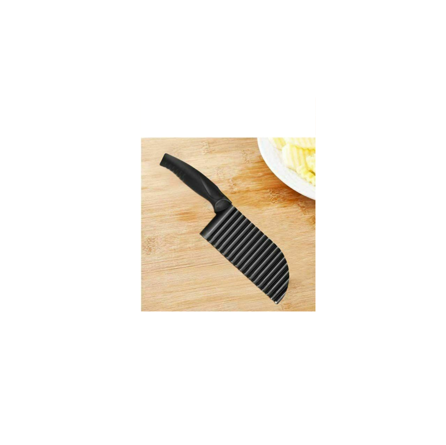 Chip Steel Dough Knife Potato Wavy Slicer Kitchen Vegetable Crinkle Cutter Blade