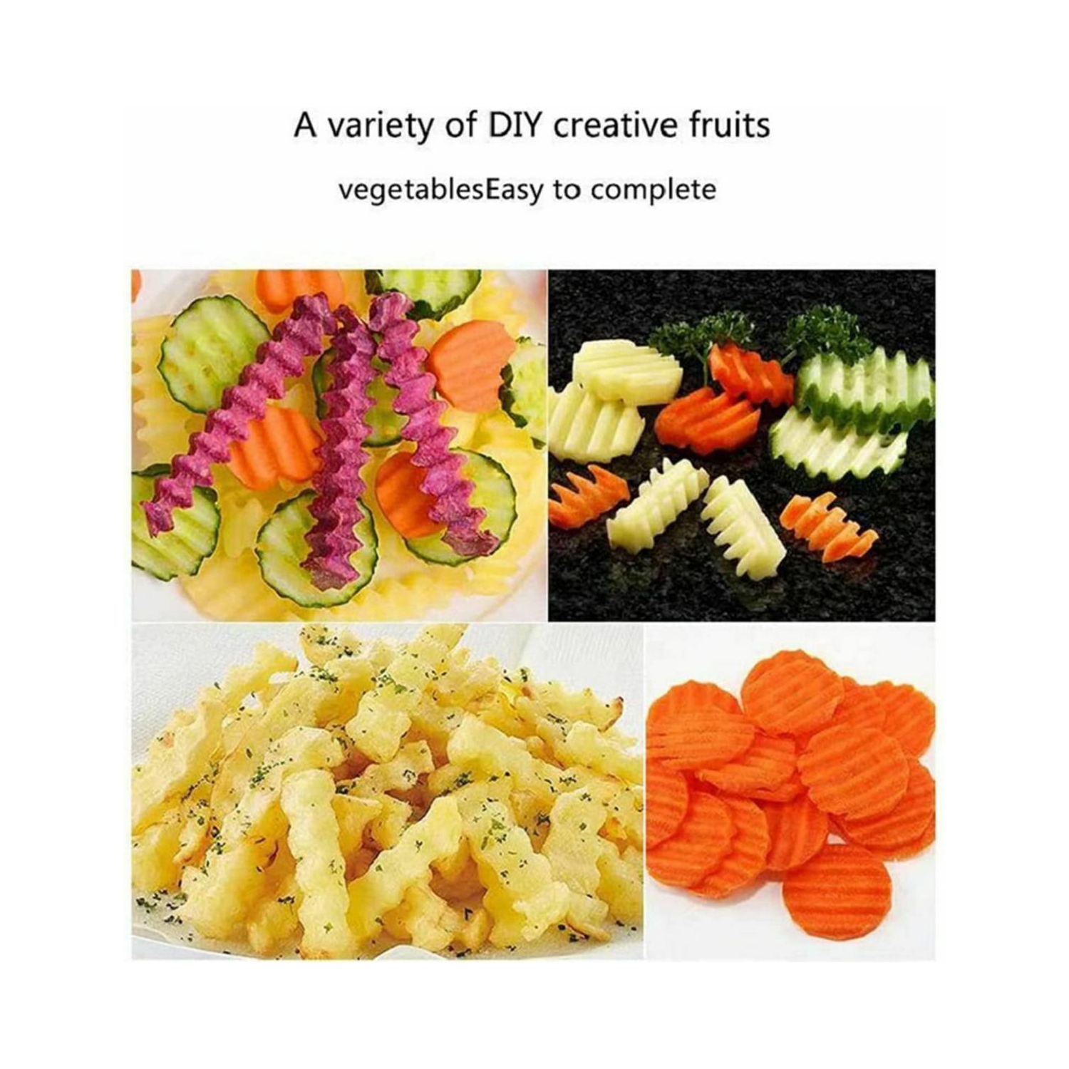 Chip Steel Dough Knife Potato Wavy Slicer Kitchen Vegetable Crinkle Cutter Blade