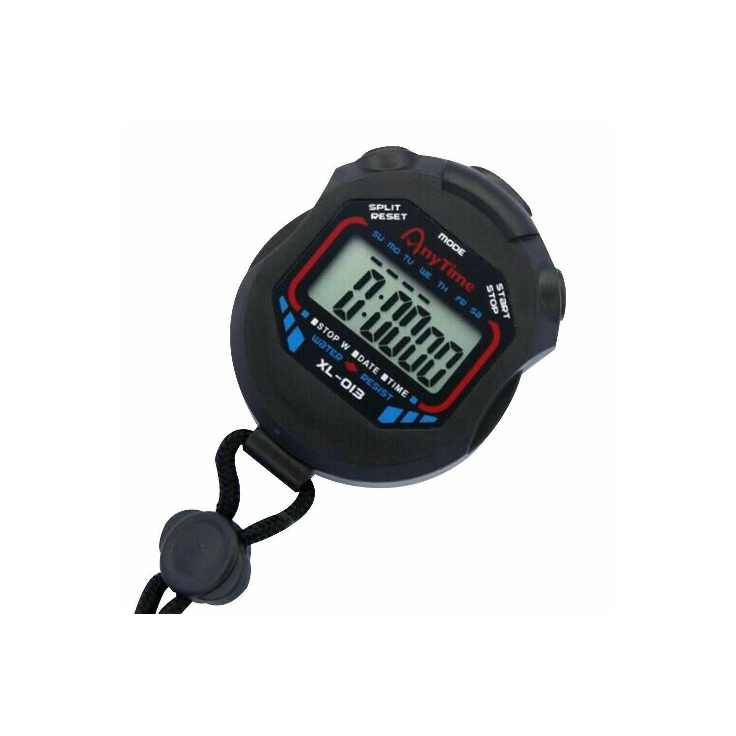 LCD Digital Sports Running Counter Stopwatch Timer Waterproof Alarm Stop Watch