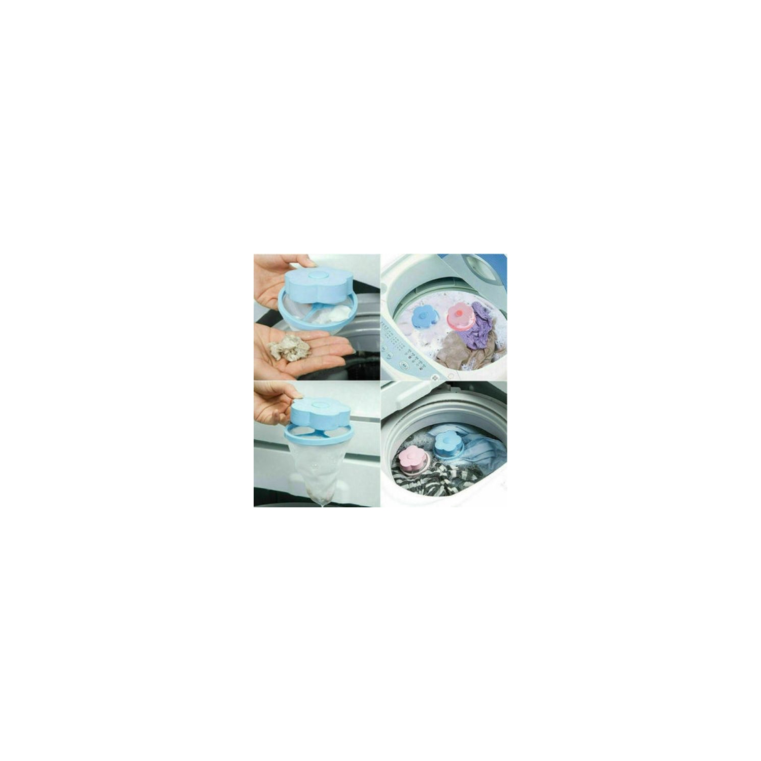 Floating Pet Fur Catcher Laundry Lint Pet Hair Remover For Washing Machine clean