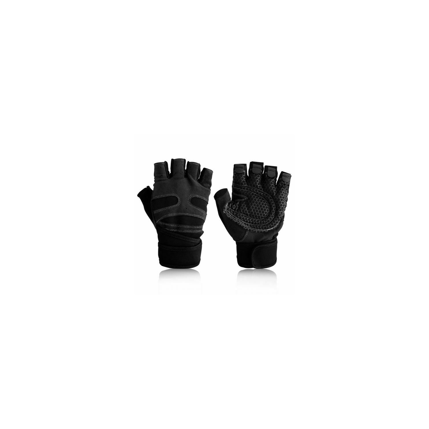 Gants de vélo demi-doigts de vélo de sport Gym pour hommes femmes