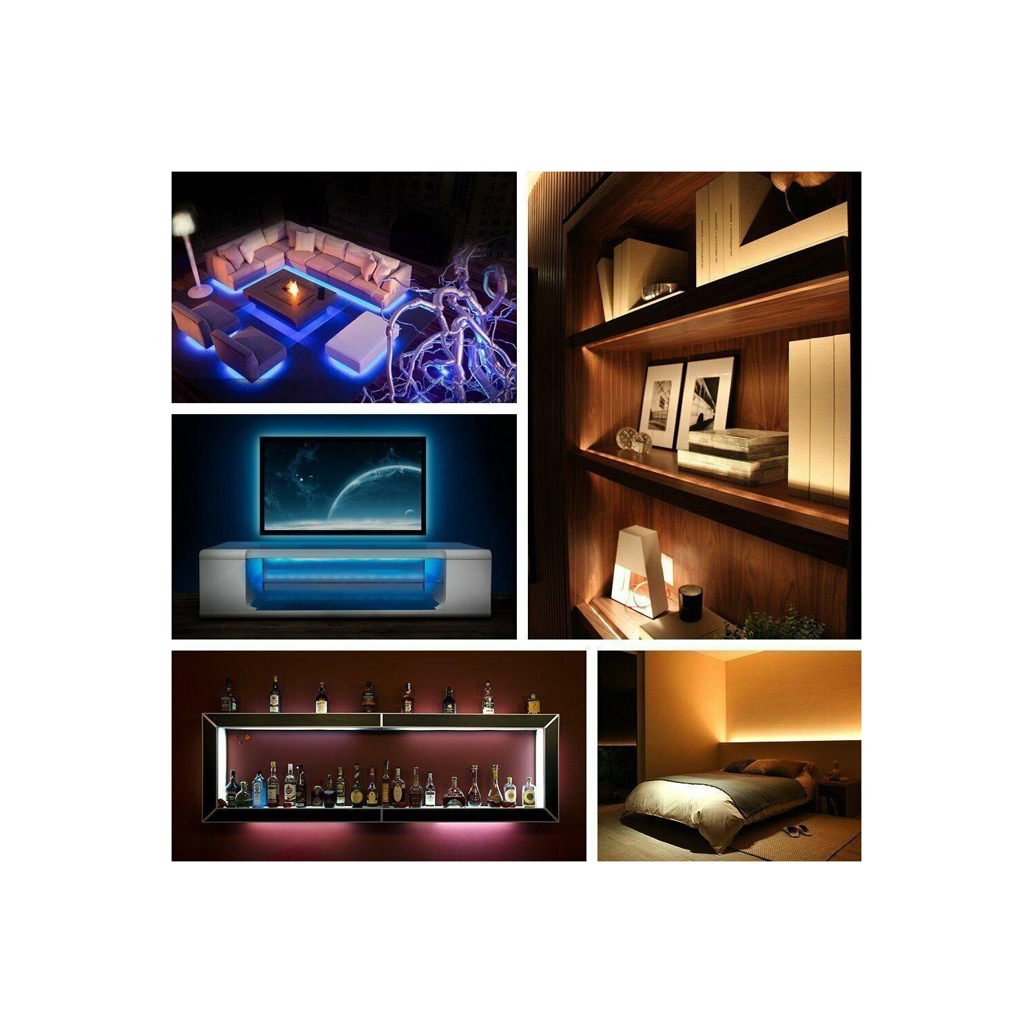 5V USB LED Light RGB 5050 60Led 3M Controller Led Strip Tape Lamp TV Backlight