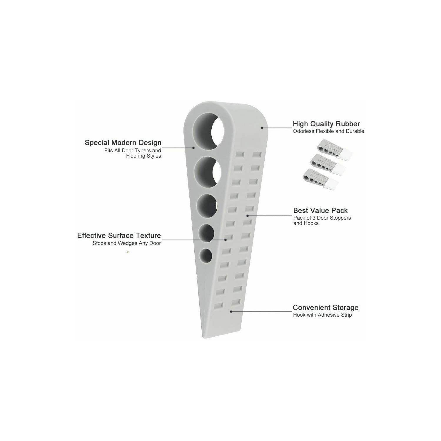 Butoir de porte en caoutchouc avec porte-affiche en coin et tapis pour portes lourdes de bureau