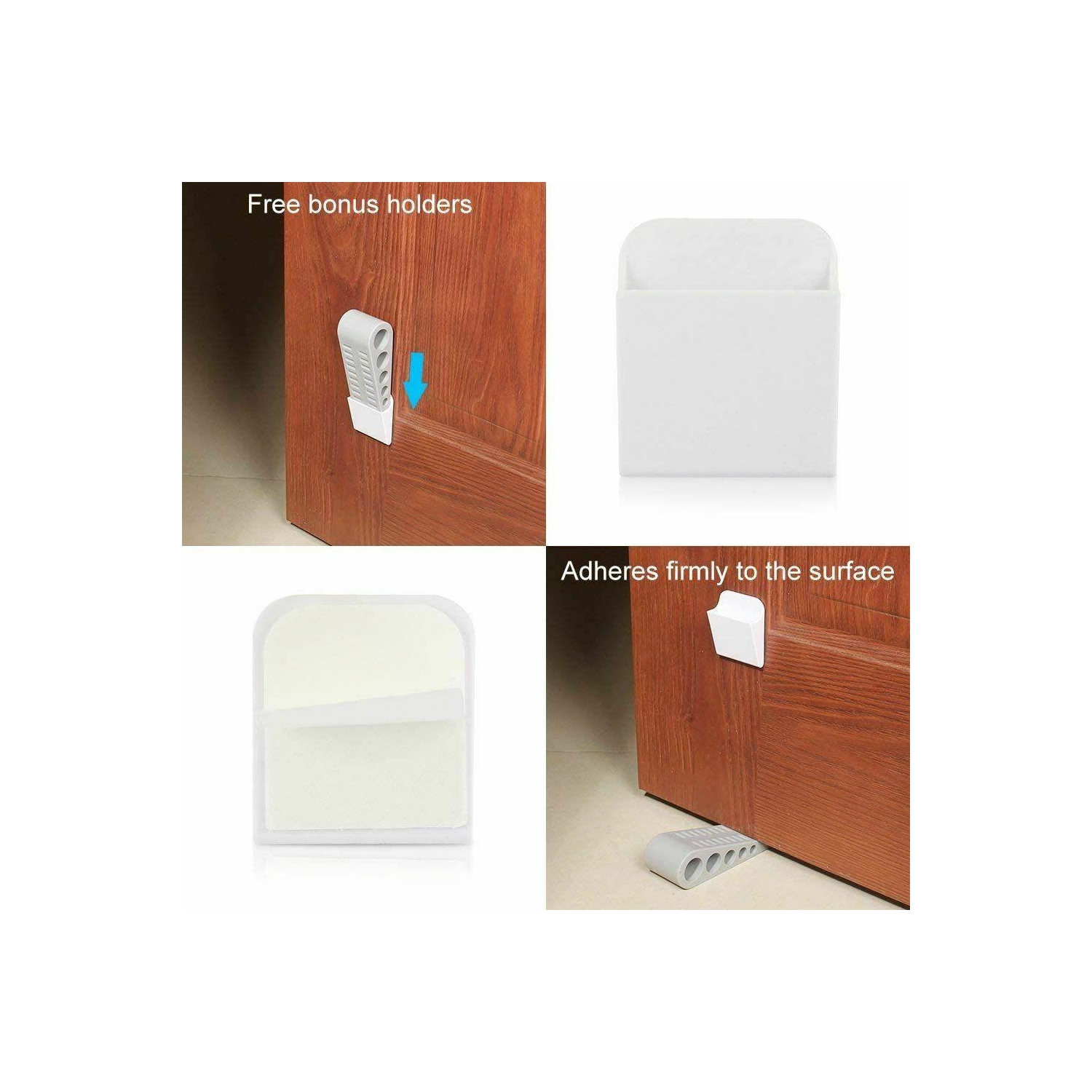 Butoir de porte en caoutchouc avec porte-affiche en coin et tapis pour portes lourdes de bureau