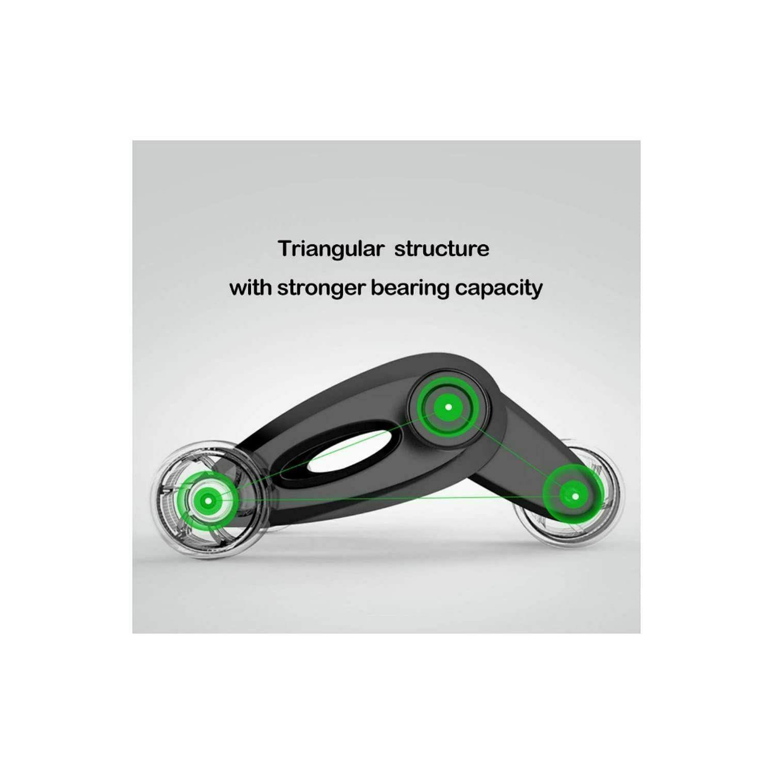 Machine à rouleau Gymwar Fitness 4 roues appareil d’entraînement à la maison vert d’AB Roller