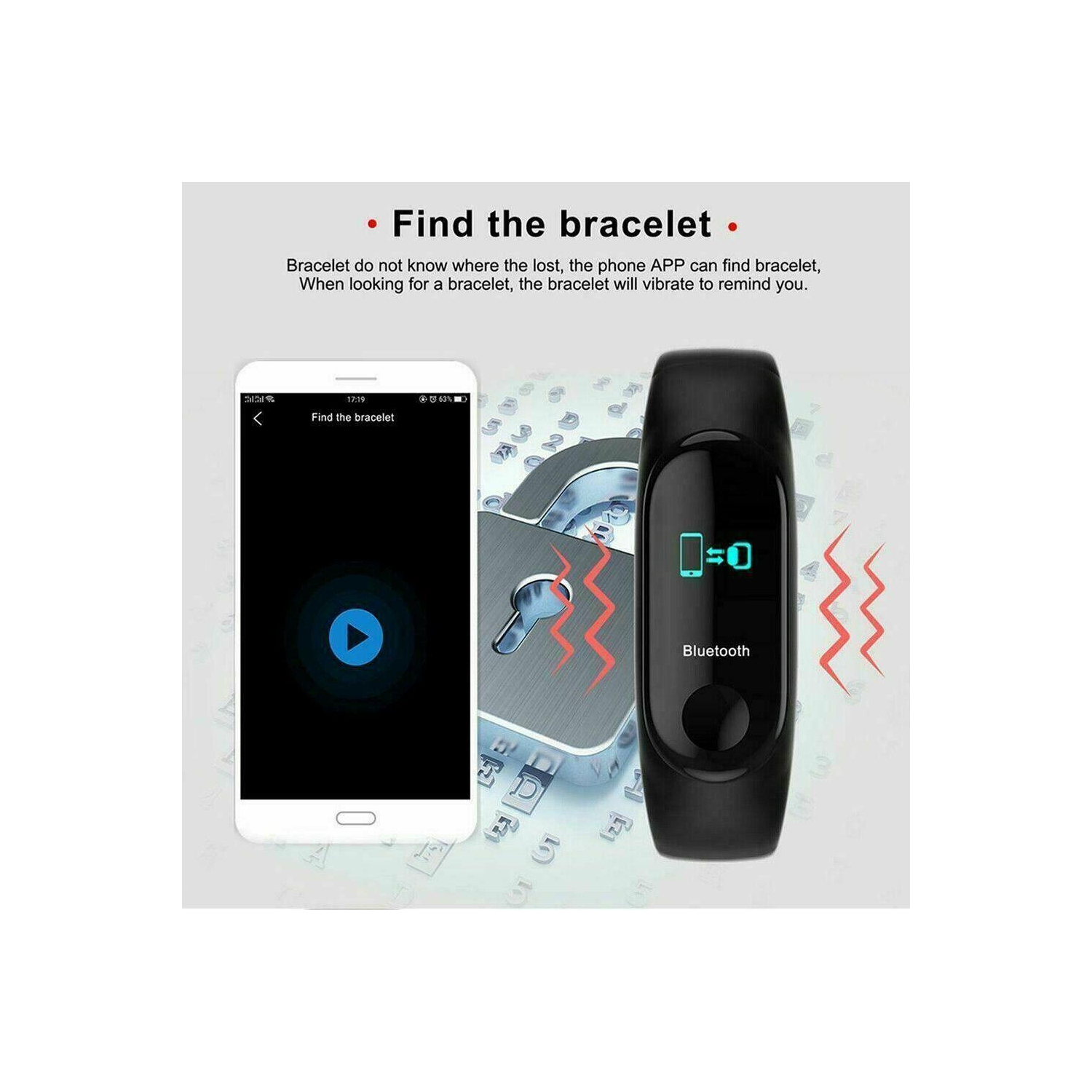 Bracelet moniteur d’activité et d’activité de Sport Health résistant à l’eau