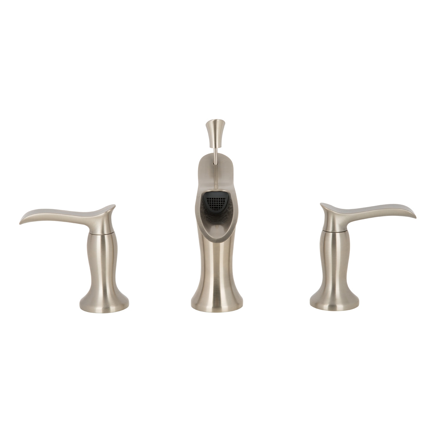 Robinet de salle de bain large Ancona Eleganzia Series, nickel brossé