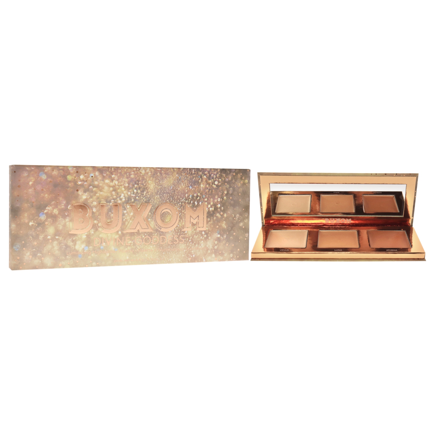 Divine Goddess Luminizing Highlighter Palette by Buxom for Women - 0.48 oz Highlighter