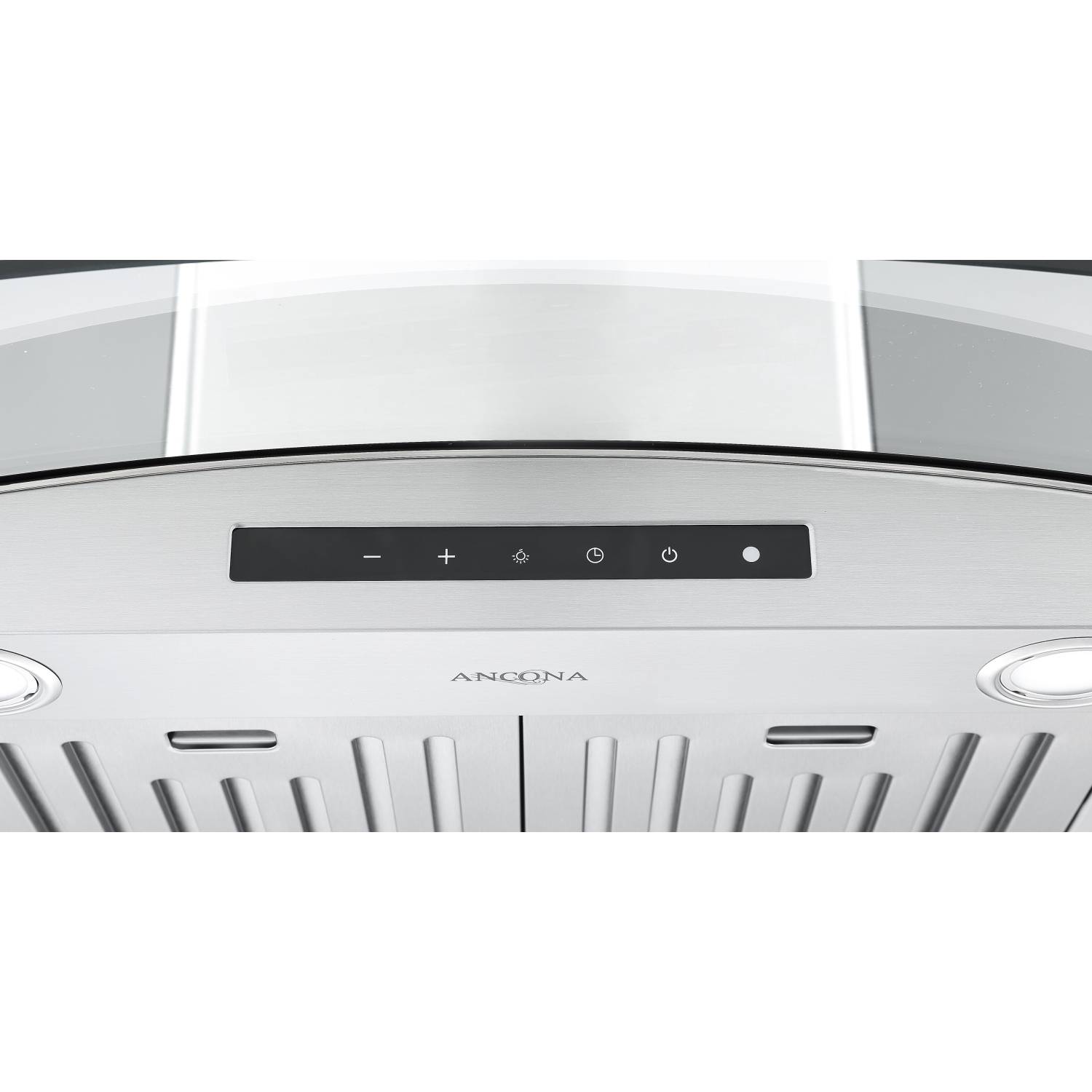 Ancona GCL636 hotte de cuisine à auvent en verre de 36" avec veilleuse en acier inoxydable