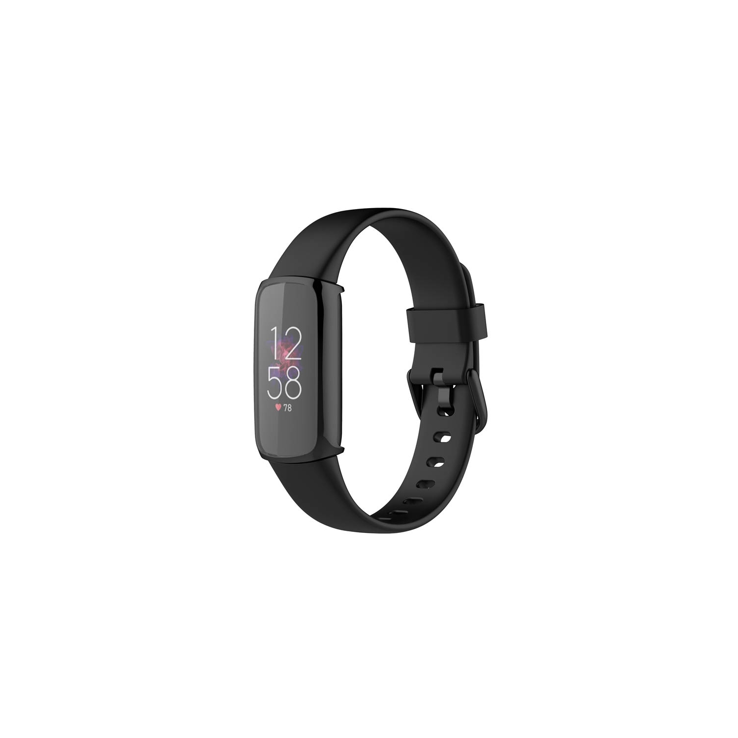StrapsCo TPU Smart Watch Protective Case - Fitbit Luxe Protector - Black