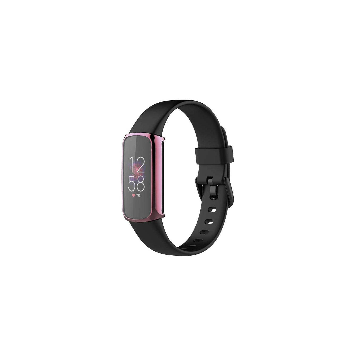 StrapsCo TPU Smart Watch Protective Case - Fitbit Luxe Protector - Pink