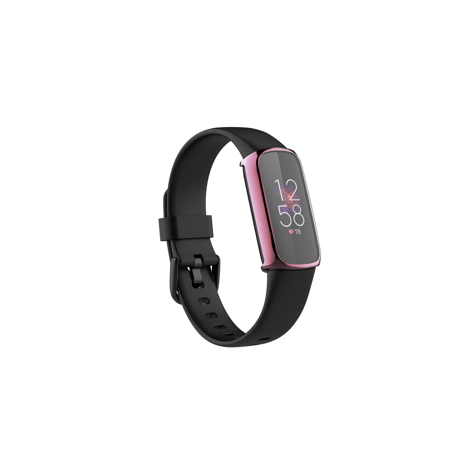 StrapsCo TPU Smart Watch Protective Case - Fitbit Luxe Protector - Pink