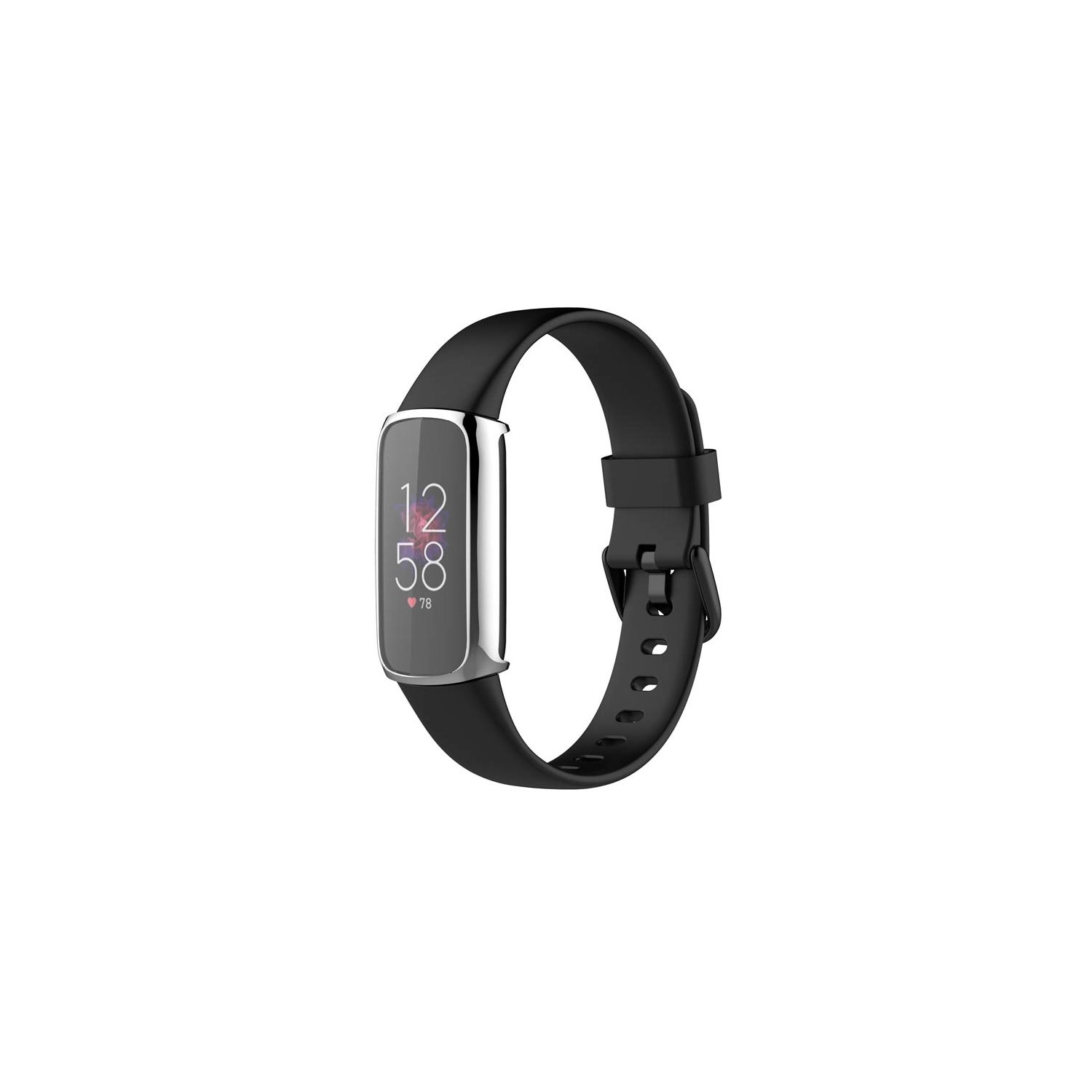 StrapsCo TPU Smart Watch Protective Case - Fitbit Luxe Protector - Silver