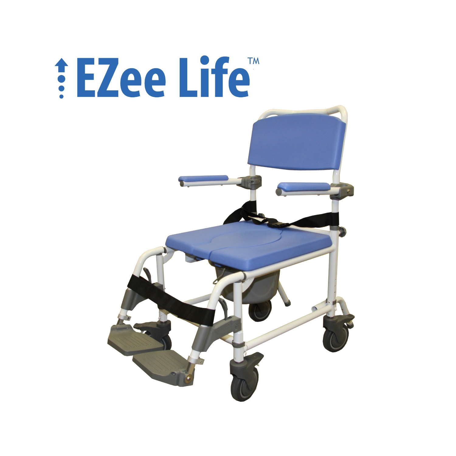 EZee Life Rehab Aluminum Commode 18”-24
