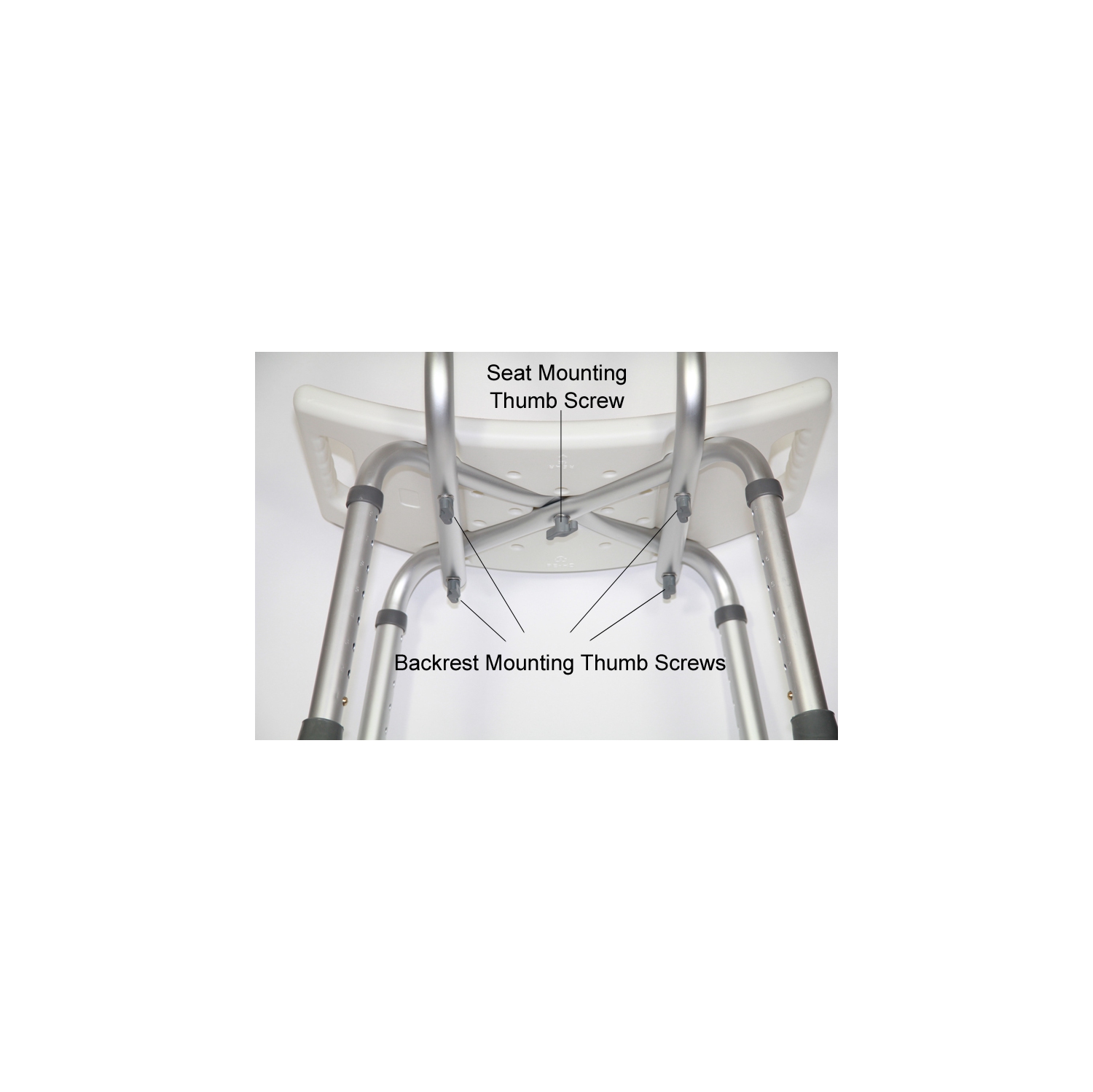 EZee Life Bath Seat w/Back - Tool Free Assembly