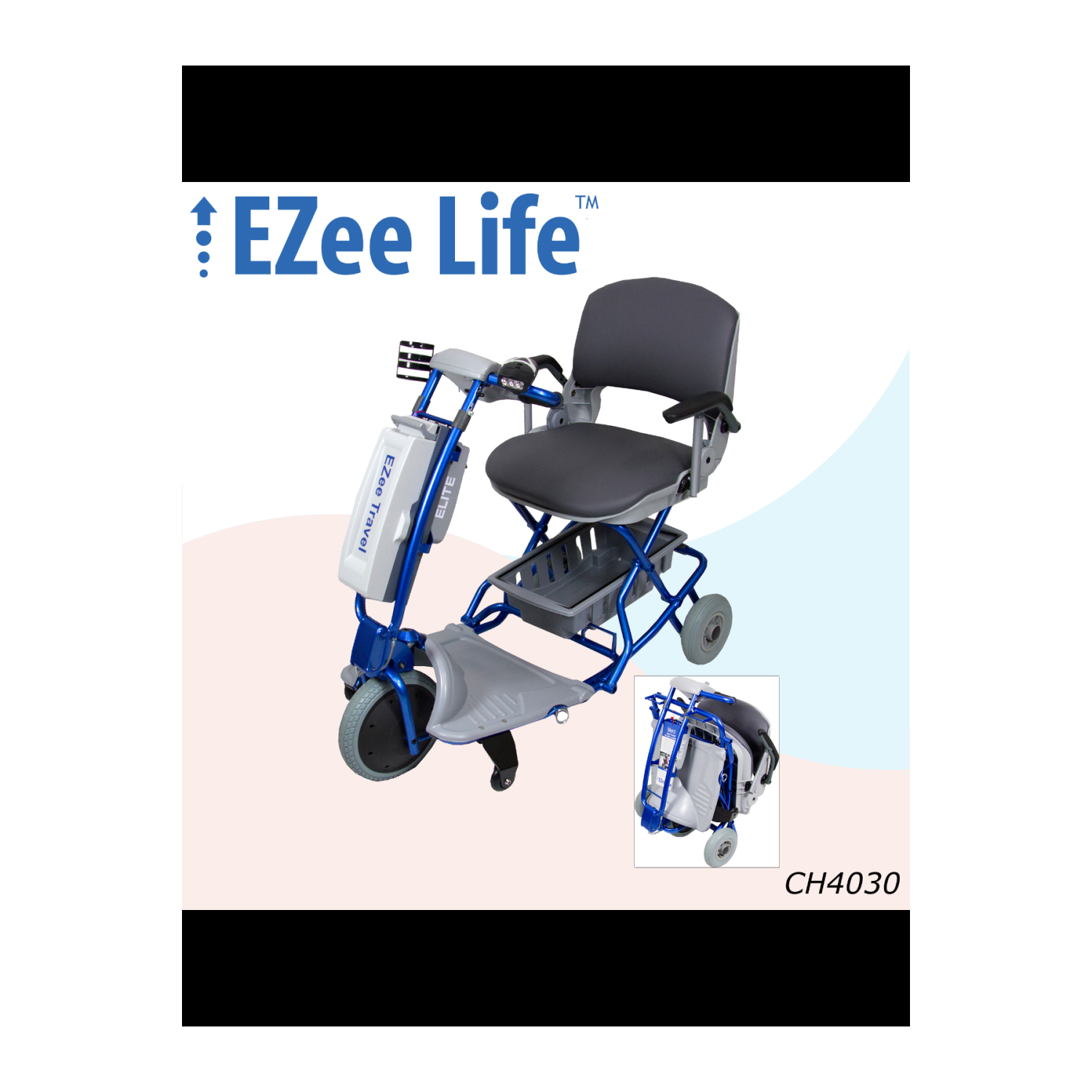 EZee Life Ezee Elite Electric Mobility Scooter - Blue (CH4030)