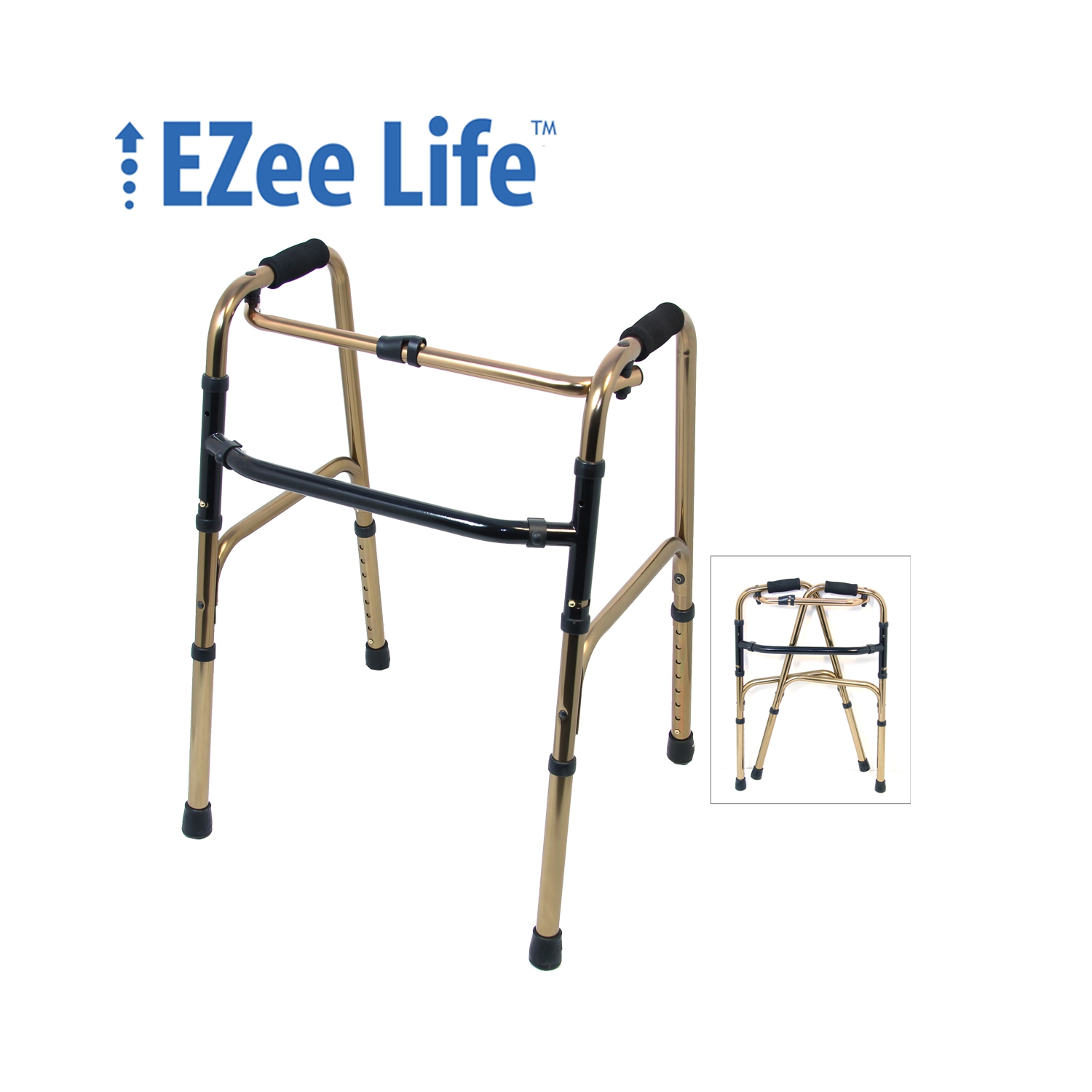 Trotteur repliable EZee Life - réciproque bronze