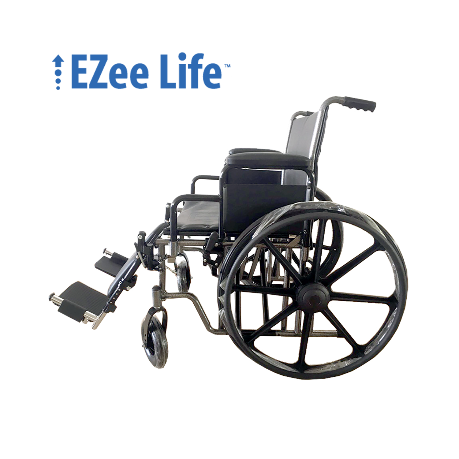 EZee Life Heavy Duty Wheelchair - 24" - 500 lb Capacity