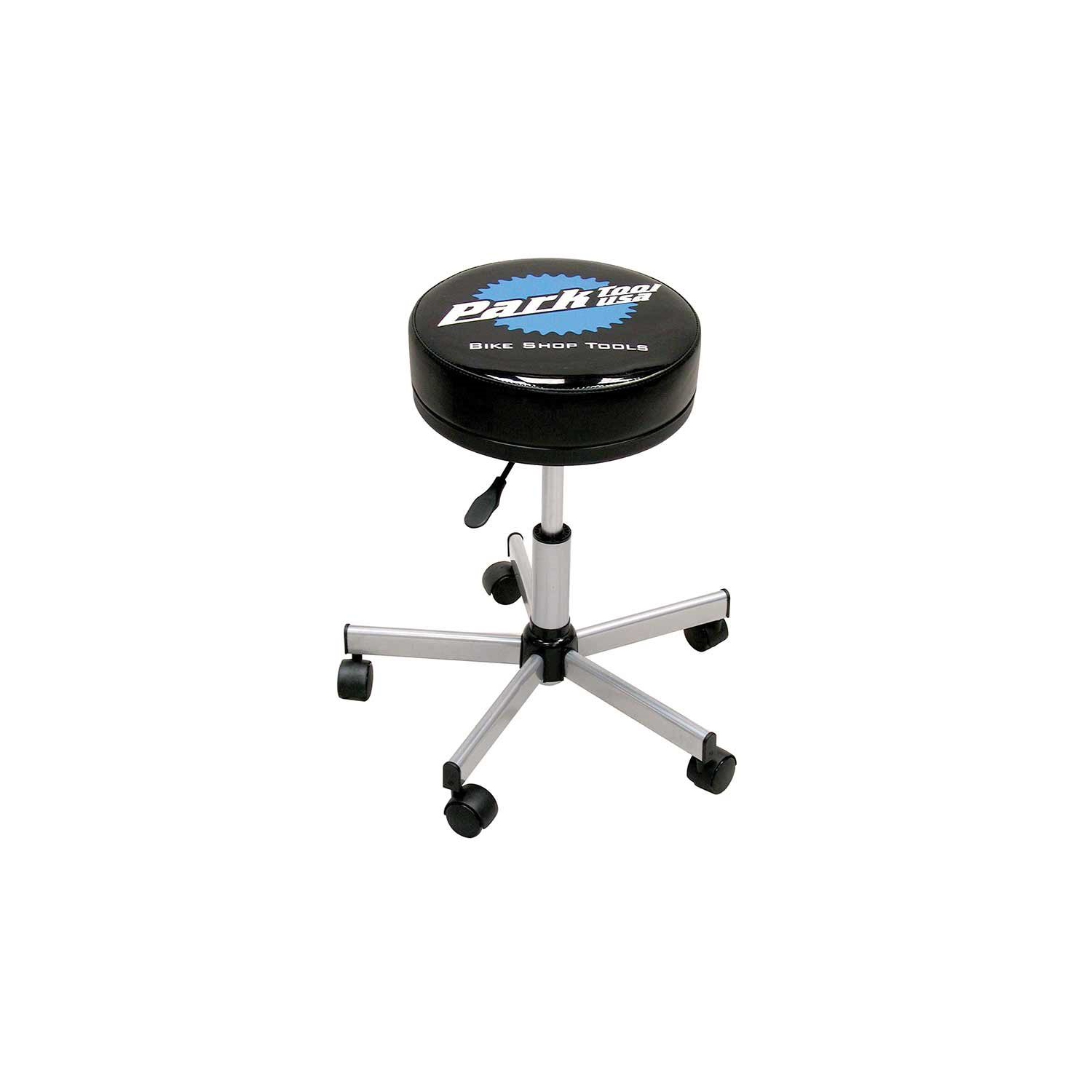 Park Tool, STL-2, Swivelling adjustable height shop stool on caster wheels