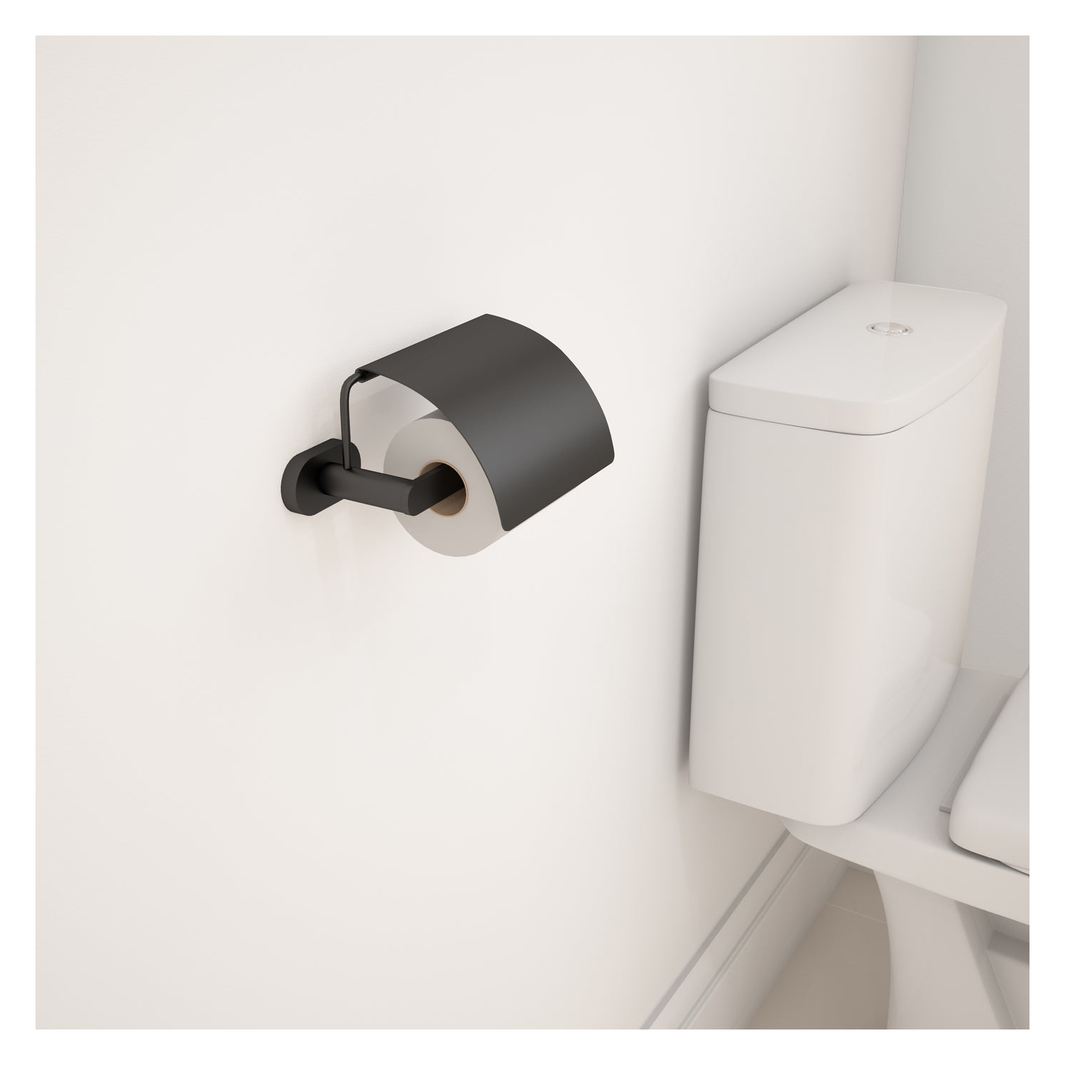 Ancona Aria 4-Piece Bathroom Accessory Set in Matte Black