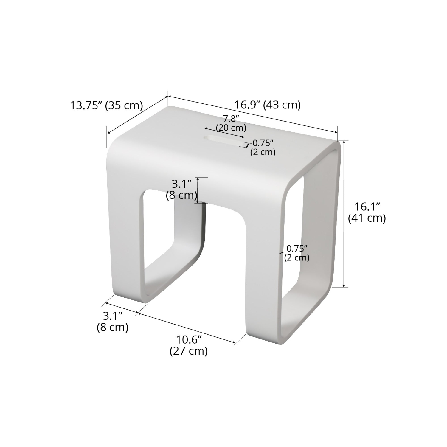 Ancona Aria 4-Piece Bathroom Accessory Set in Matte Black