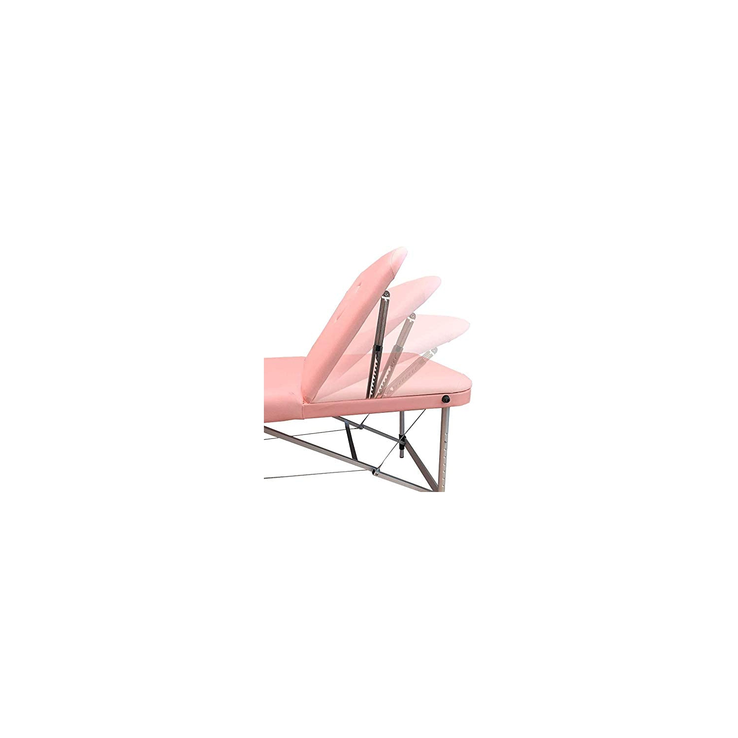 Pink 3-Section Aluminum 84" L Portable Massage Table Facial SPA Bed Tattoo w/Bolster Pillow