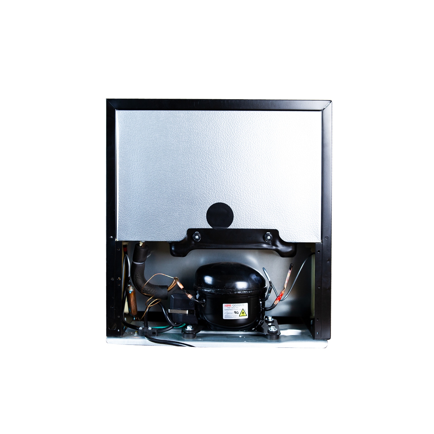 60 Can Wine and Beverage Refrigerator Cooler - Mini Fridge with Reversible Clear Front Glass Door and Thermostat, LED light for Beer Soda Drink