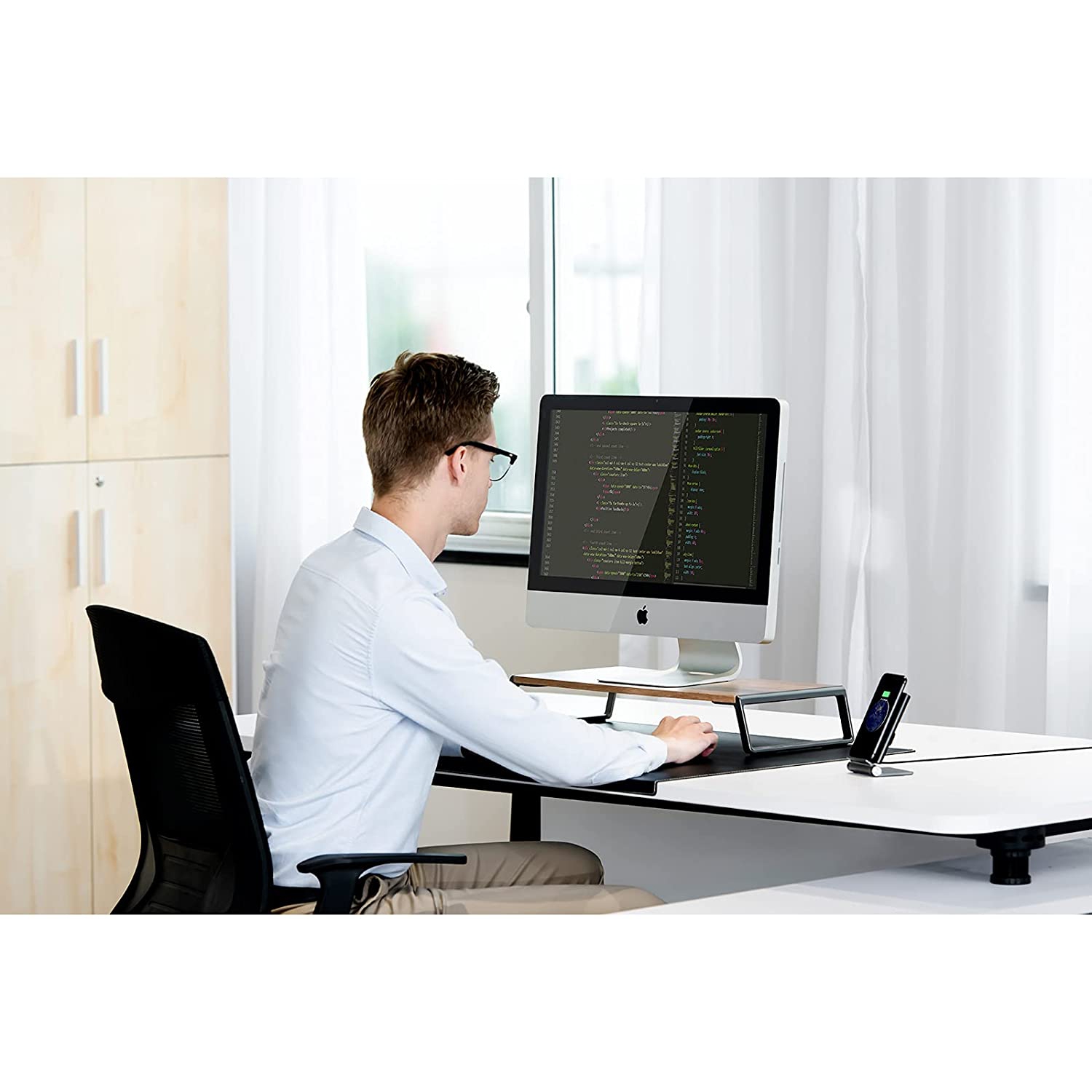SHOPPINGALL Premium Ergonomic Monitor Stand Riser - SA-MS1