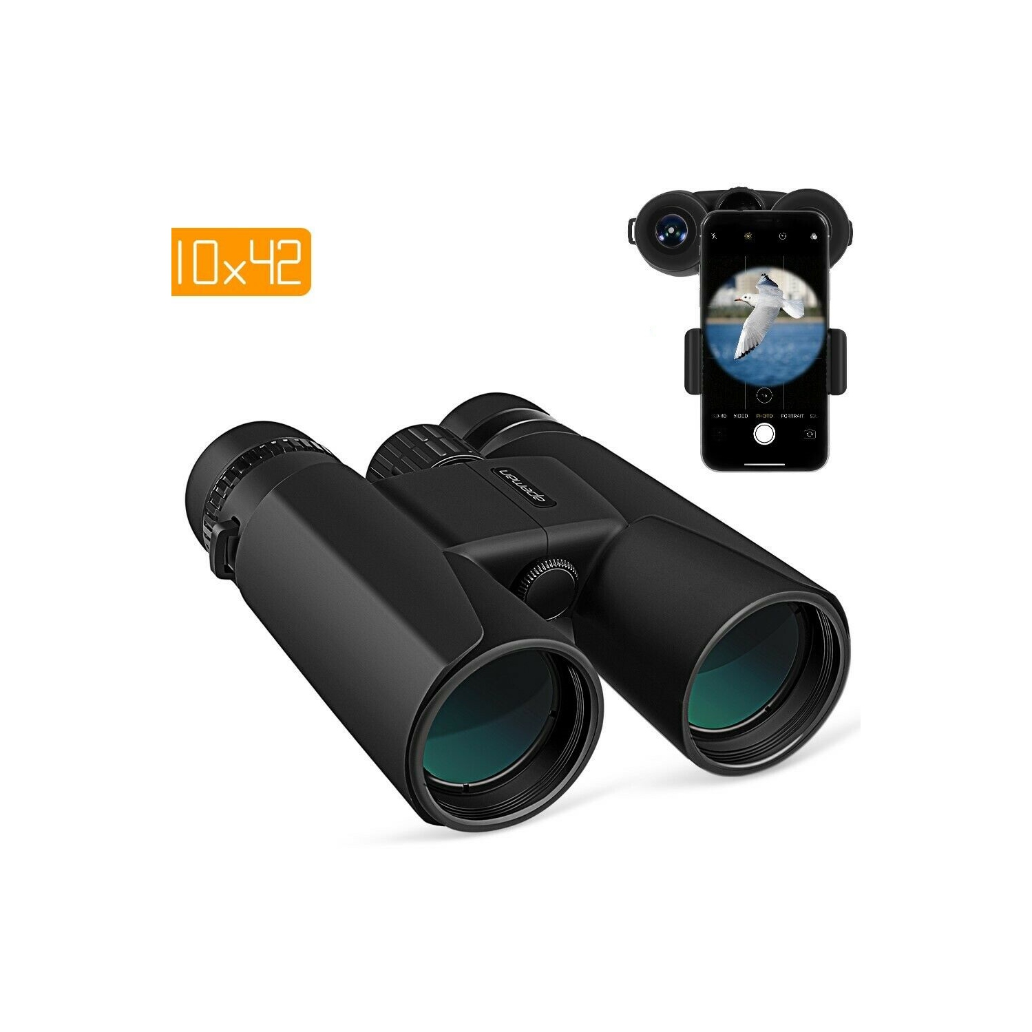APEMAN 10X42 HD Binocular with Low Light Vision,Compact Binoculars FMC Lens