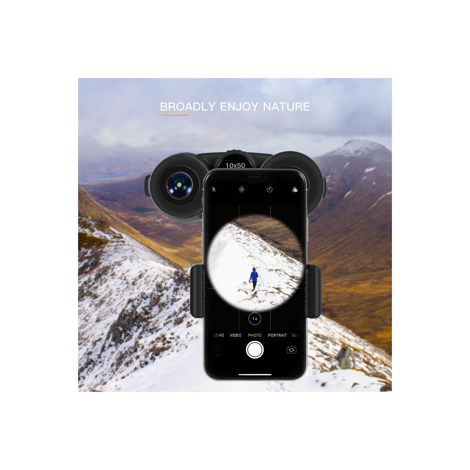 APEMAN 10X42 HD Binocular with Low Light Vision,Compact Binoculars FMC Lens