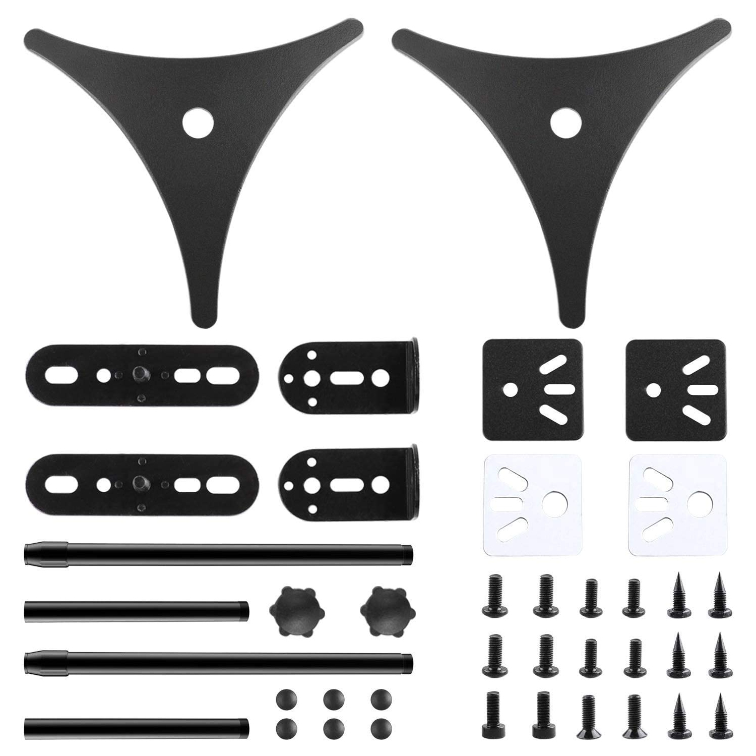 PERLESMITH Adjustable Height Universal Speaker Stands for Satellite & Small Bookshelf Speakers