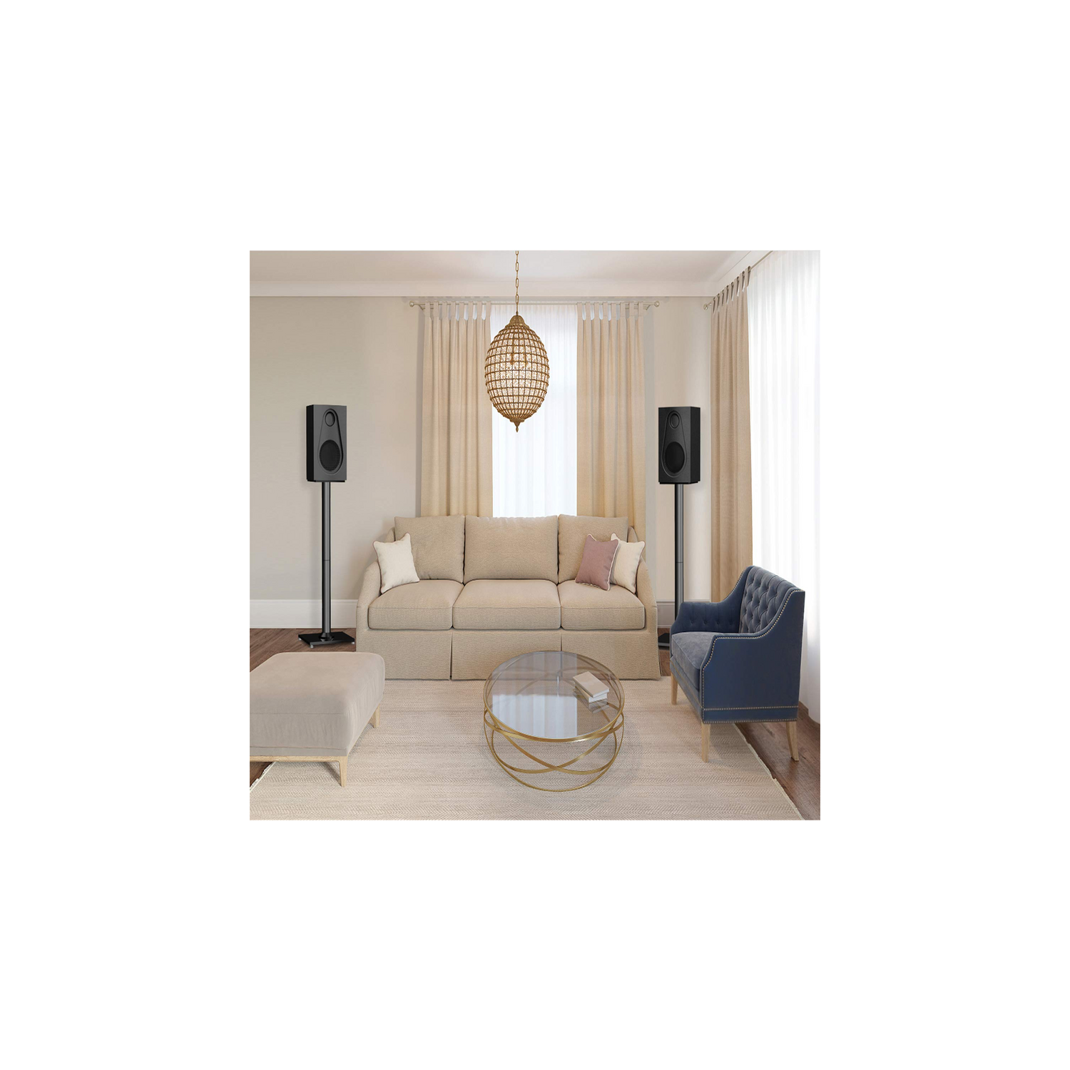 PERLESMITH Universal 26" Floor Speaker Stands. 1 Pair