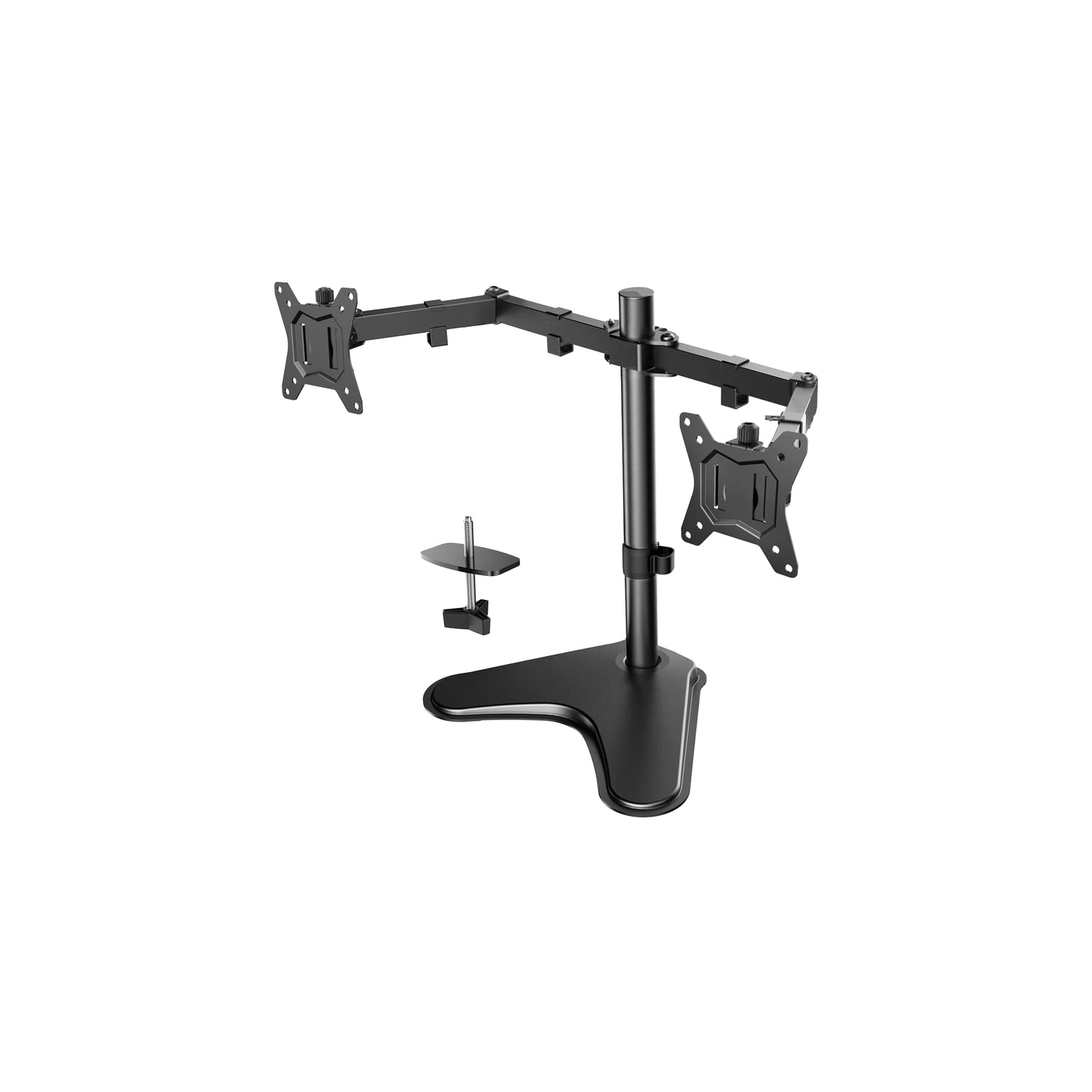 HUANUO Dual Arm Articulating Free Standing Monitor Desk Mount 13 to 32"