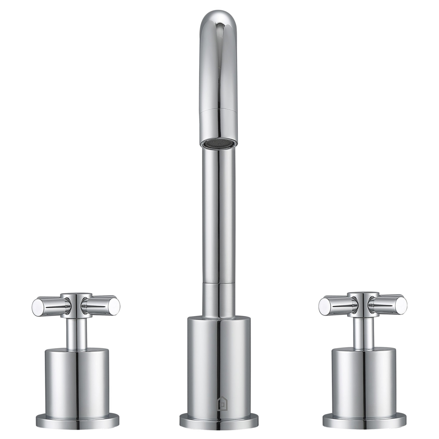 Ancona Prima 3 Widespread Double Handle Bathroom Faucet in Chrome