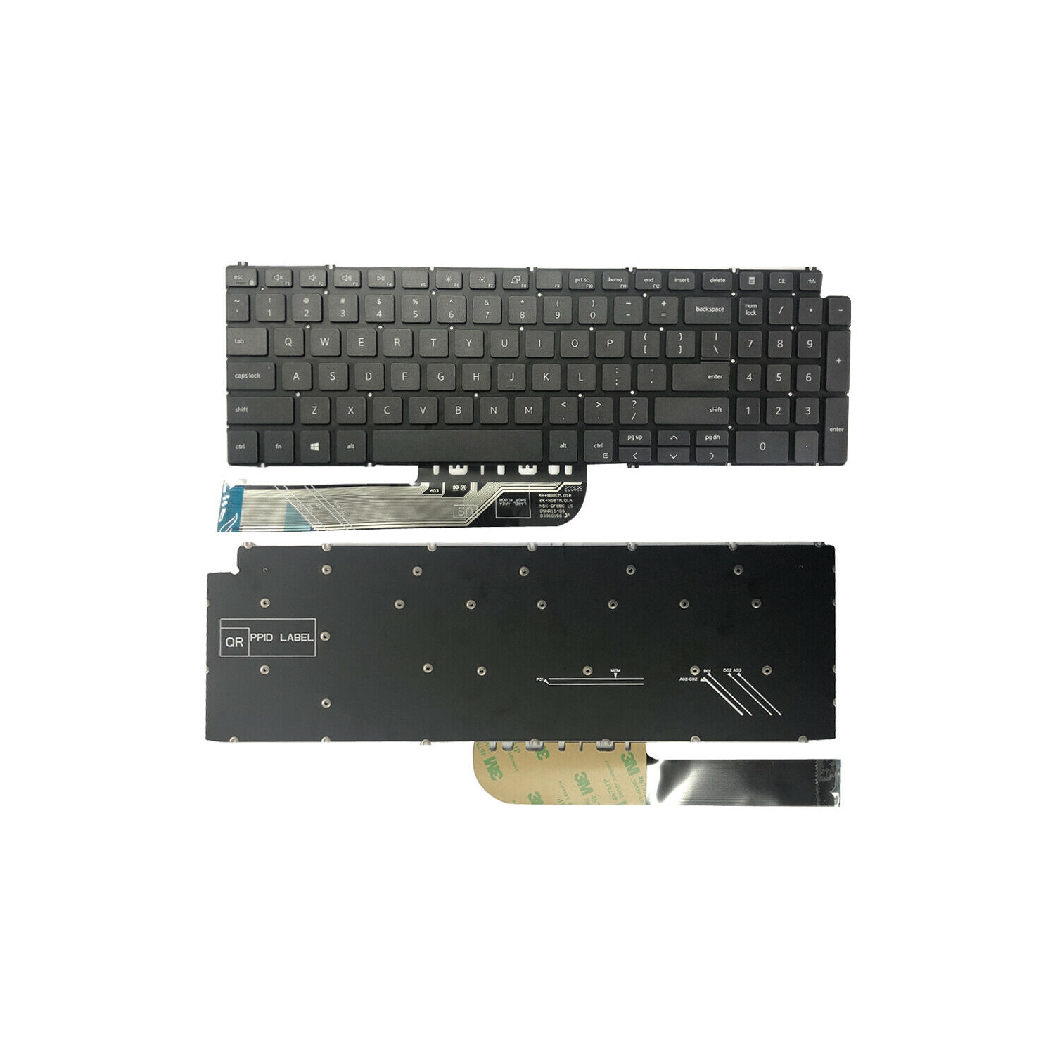 New keyboard for Dell Inspiron 15 5584 5590 5593 5594 5598 15 7000 2-IN-1 7590 7591 17 7000 2-IN-1 7791 17-7791 P42E P88F P90F Keyboard US NON Backlit Black