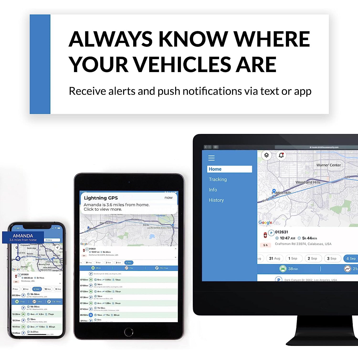 GPS Lightning GPS GL300 pour véhicules avec étui magnétique - Abonnement requis - dispositif de suivi automobile GPS pour parc - dispositif de suivi