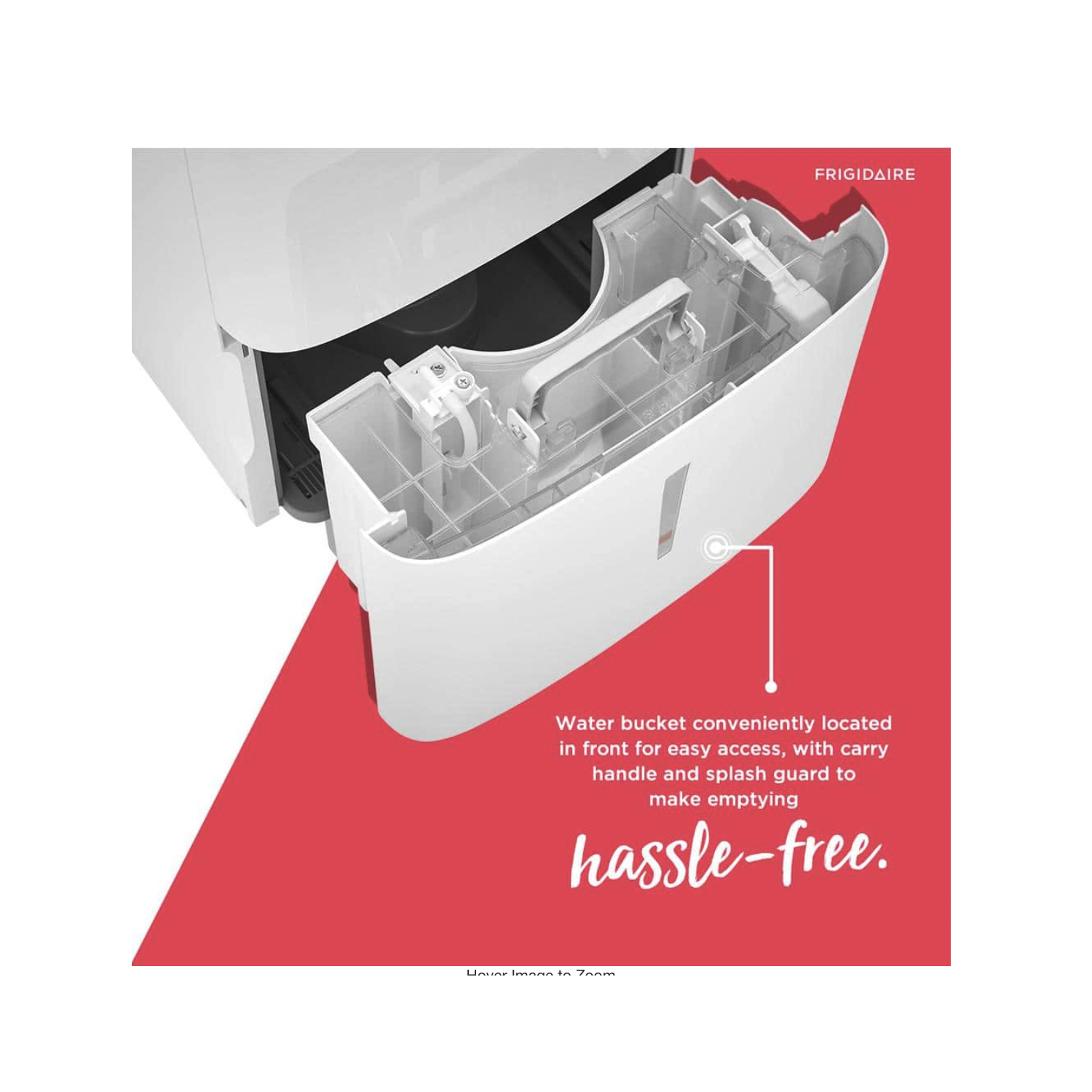 Frigidaire FFAP5033W1 Portable High Humidity 50 Pint Capacity Dehumidifier with Built In Pump