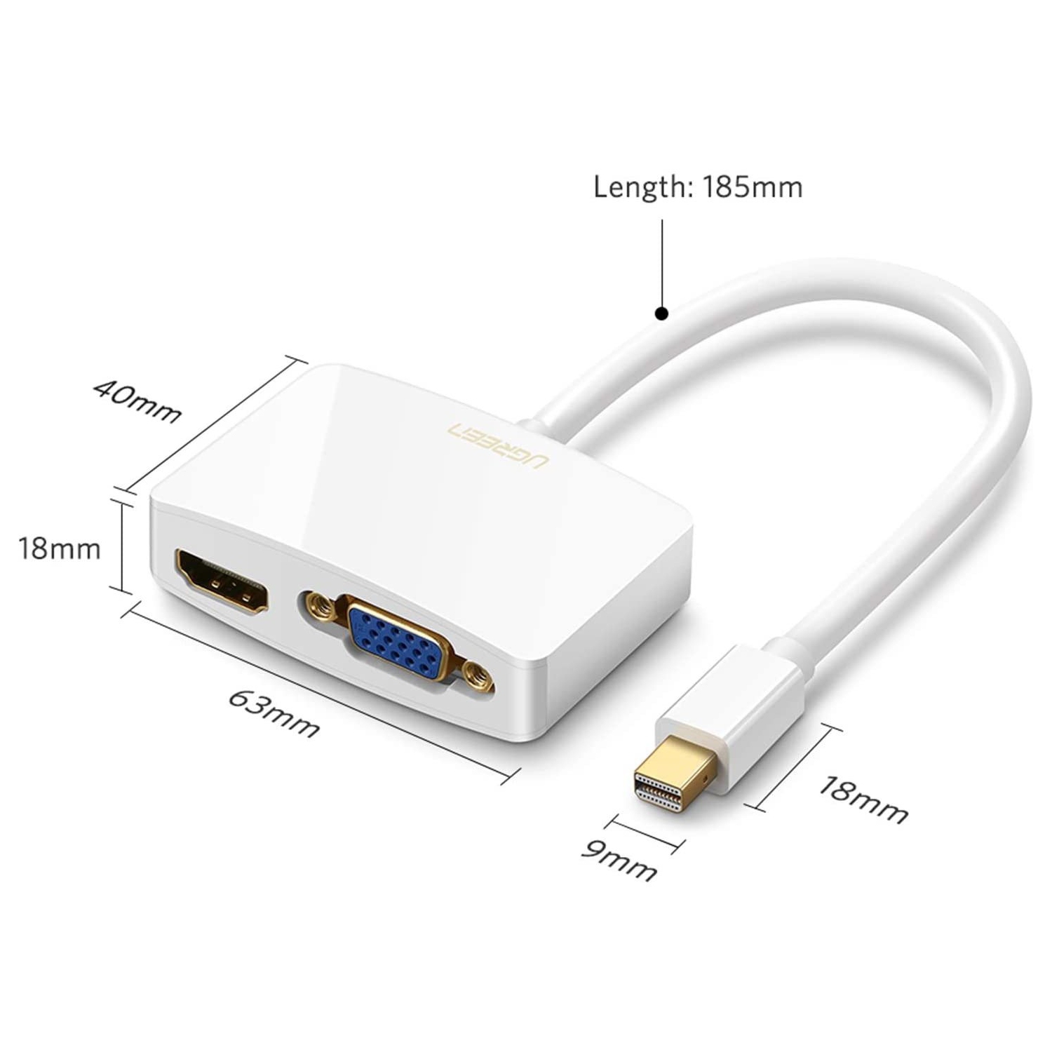 ugreen mini displayport to hdmi vga adapter