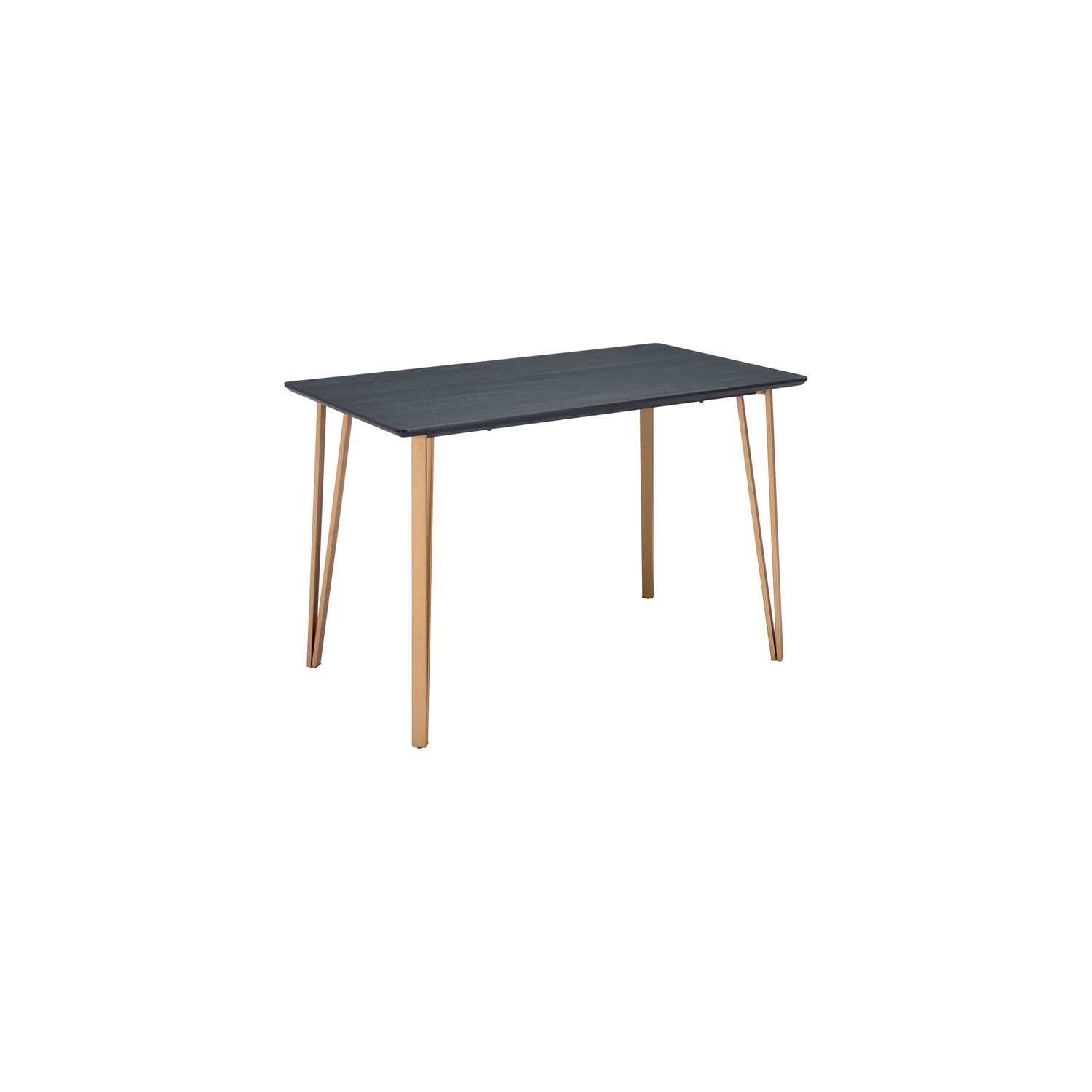 Table de comptoir décorative Deus de Zuo avec pattes en acier - Noir