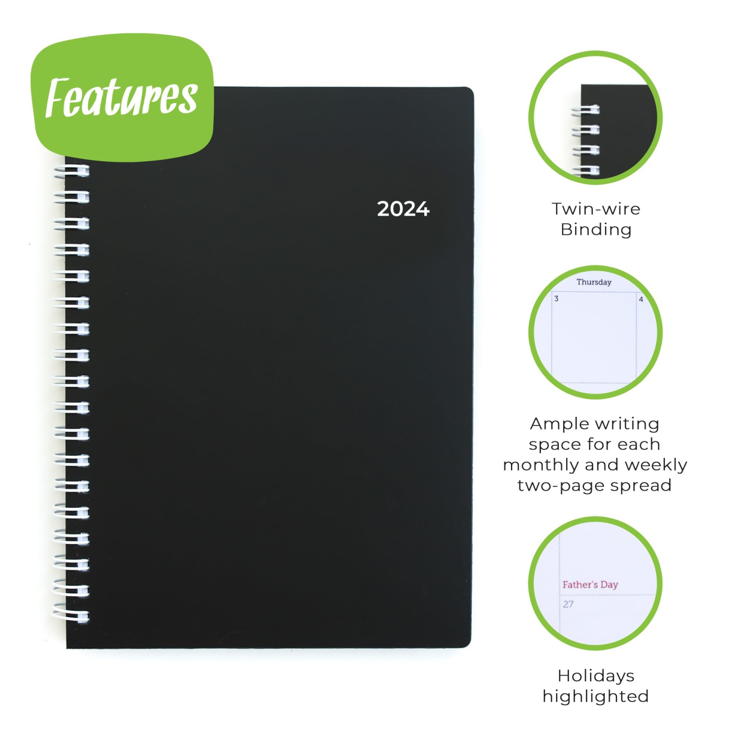 WallDeca 2021-2022 Academic Weekly Planner - Weekly and Monthly Planner, du 2021 juillet au 2022 août 8 x 6 po | flexible Cover, pages de notes,