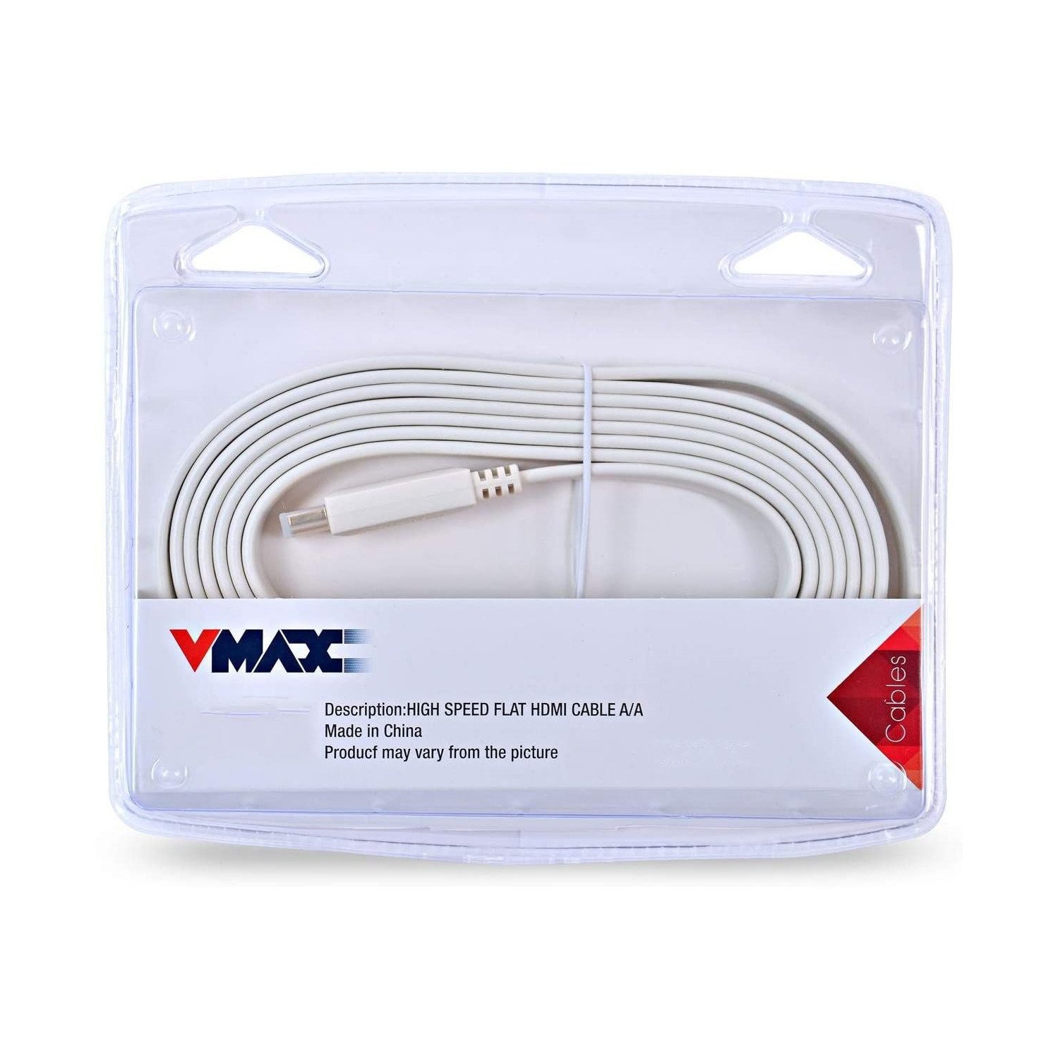 High Speed Flat HDMI To HDMI Cable 5m White