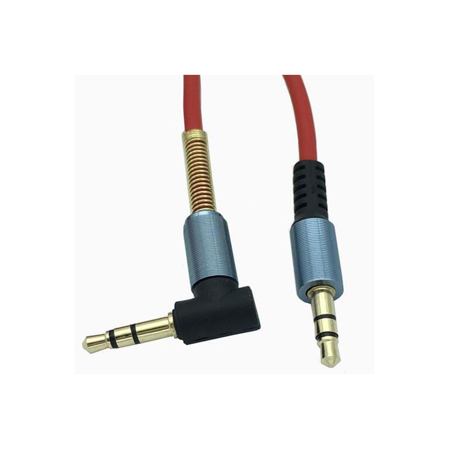 Rallonge audio auxiliaire en spirale 3,5 mm mâle à mâle 1,5 m