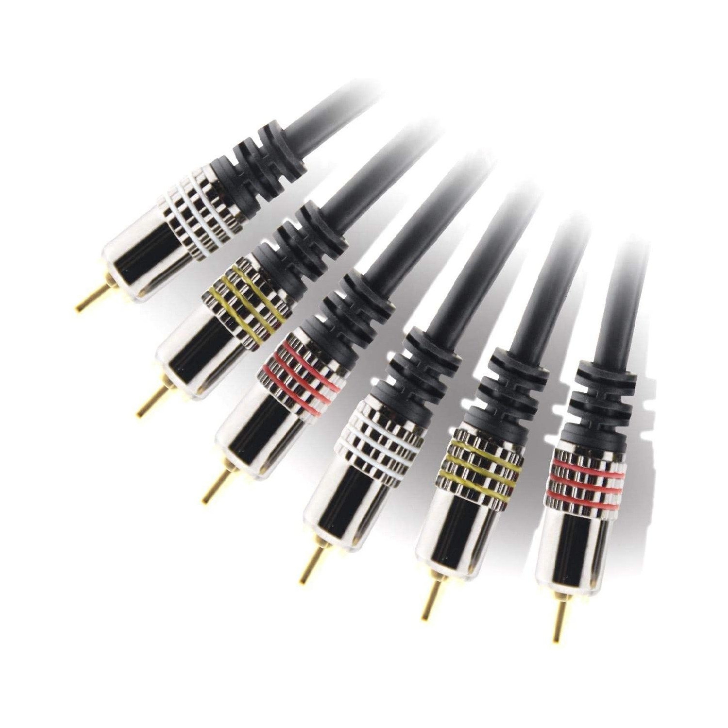 FICHE RCA 3 HAUT DE GAMME VERS FICHE RCA 3, CONNECTEUR CABLR 1,5 M.