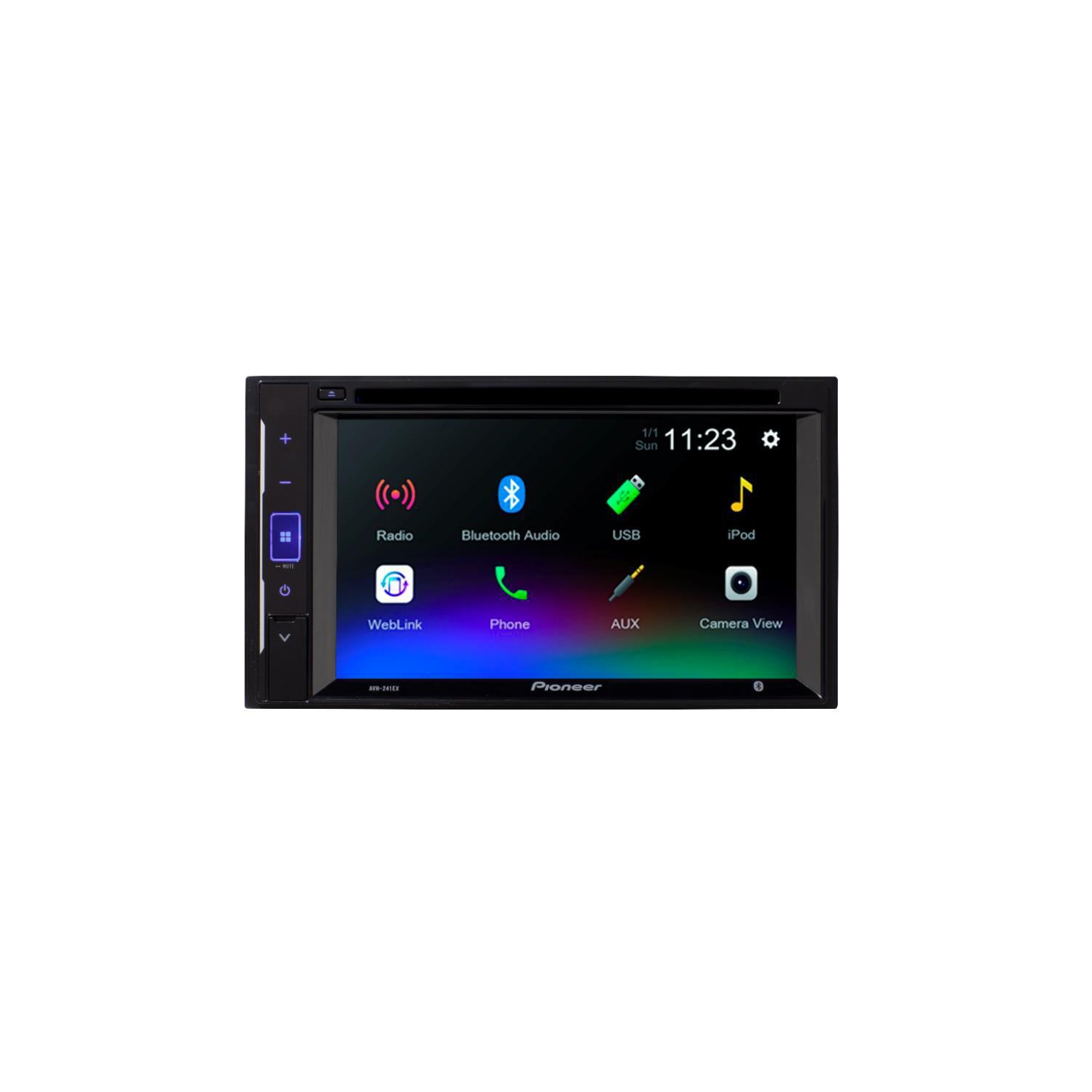 Pioneer AVH-241EX - DVD Receiver 6.2"- Resistive Glass Touchscreen, Amazon Alexa Bult-in when Paired with Pioneer Vozsis App, Bluetooth