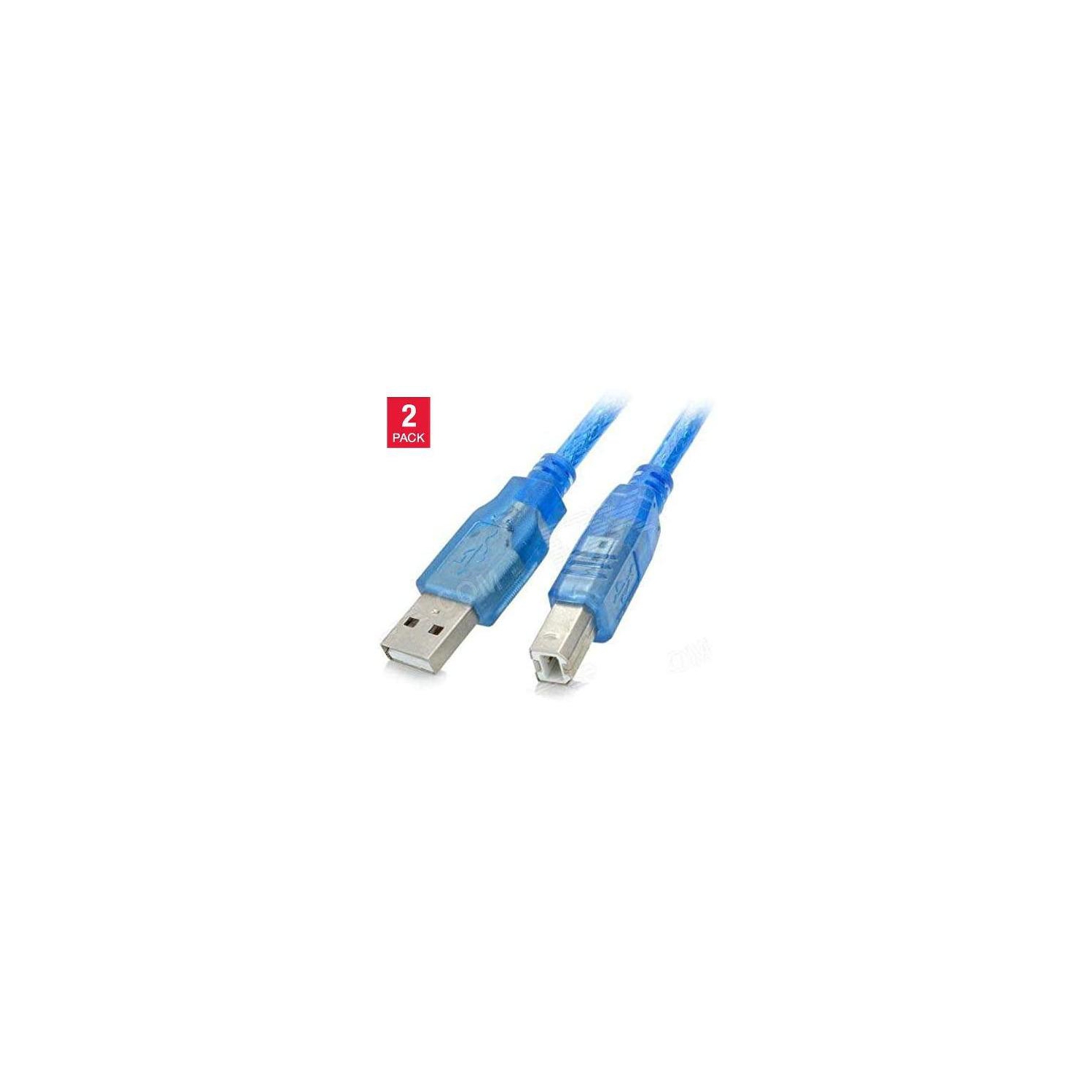 [2Pack] PRINTER CABLE 1.8 M USB 2,0 CB-193-180