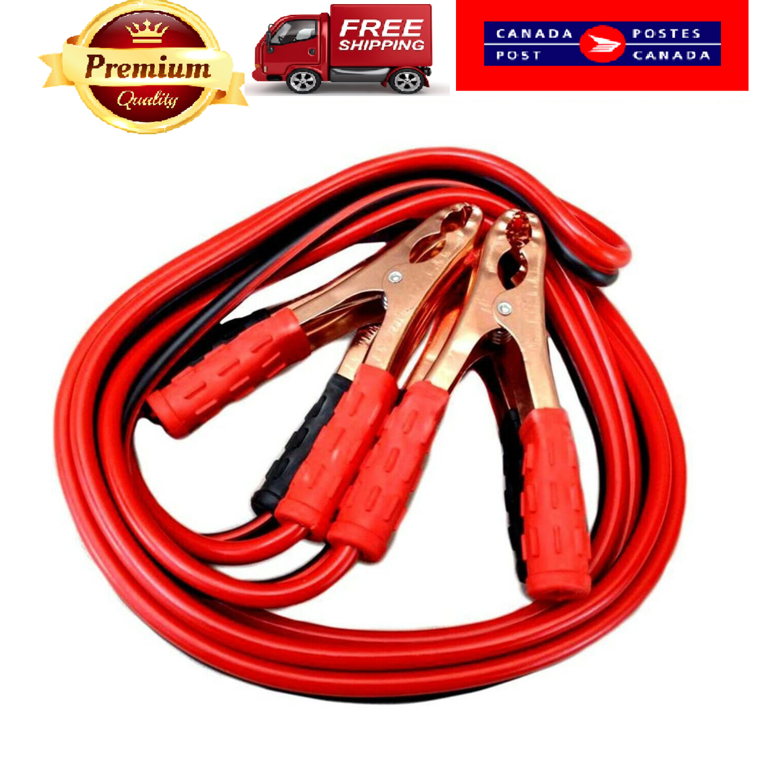 2Meter Car Heavy Duty Power Cable 500A Booster Emergency Battery Jumper Stater Line with 4 Clips 